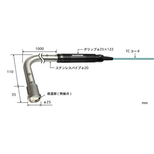 ANRITSU ( 安立表示計器 ) 耐久形高熱境界線の外側用体温検知器 HHTつづき物 ( HHT-43K-10-TC1-ASP )