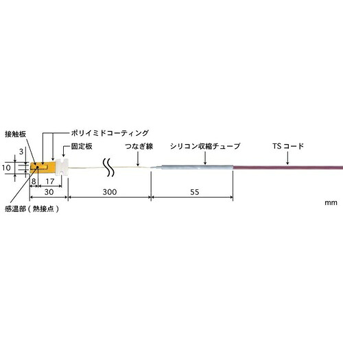 ANRITSU ( 安立計器 ) 組込形移動回転表面用温度センサ UHシリーズ ( UH-11E-03-TS1-W )