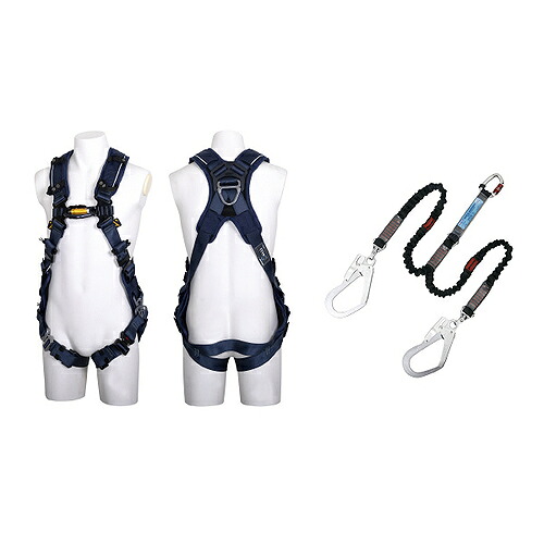 藤井電工 墜ちる取り締まり用物の具フルハーネス型幽客yd付 ( TH-520V+2NV93SV-OT-BL-M-HG-BX ) DIY・工具-その他-花・ガーデン・DIY