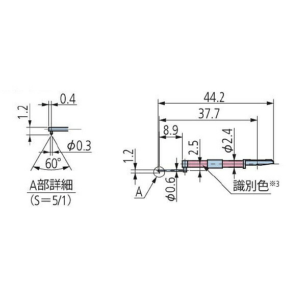 ミツトヨ 粗さ測定機 嘱する品 12AAB406/超小穴スタイラス 5マイクロ/SJ-400