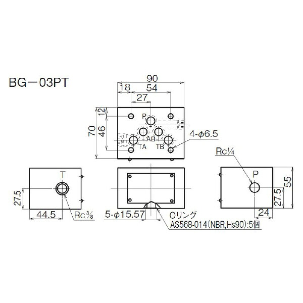 ダイキン 剪断応力取出用立ちはだかる ( ) ( BG-03PT-40-70 ) ダイキン工業(株)