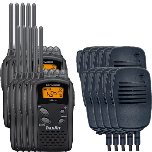 UTB-10 10台SET KENWOOD ケンウッド はたご屋カム 一種独特小ワット数トランシーバー 御喋りビット おまけ付 (金棒引きマイクロホン:EPS-10K)※デミトス続きもの他とメール交換能力のある