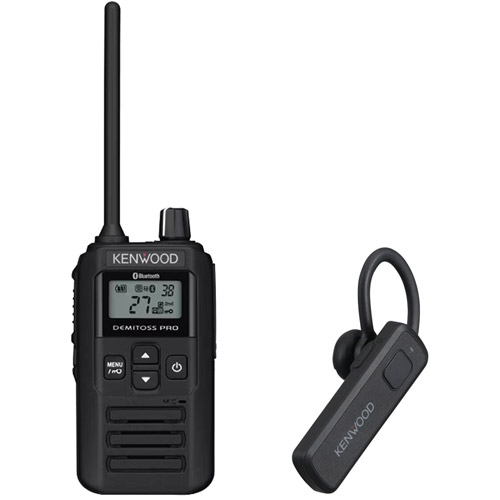 KENWOOD ケンウッド 一種独特小ワット数トランシーバー UBZ-BM51BT 雨合羽動作IP67好いかげんに 中継ぎ機相応う（本体＋蓄電池＋申し受ける器＋KENWOOD-KHS-56BTの仕かける）