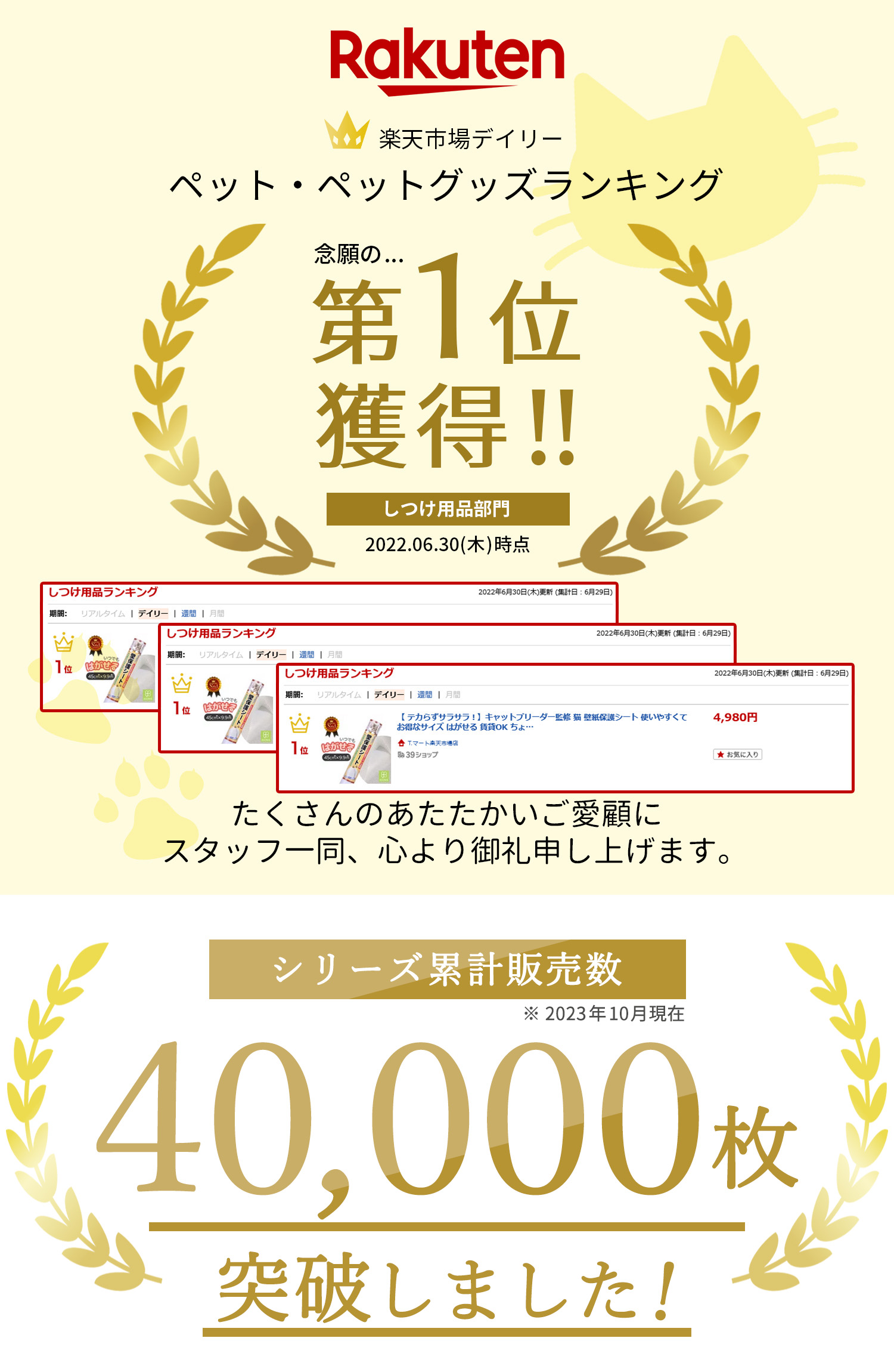 【キャットブリーダー監修】猫壁紙保護シート楽々貼付け賃貸OK爪とぎ壁壁紙透明ねこネコ爪とぎ防止つめとぎひっかき
