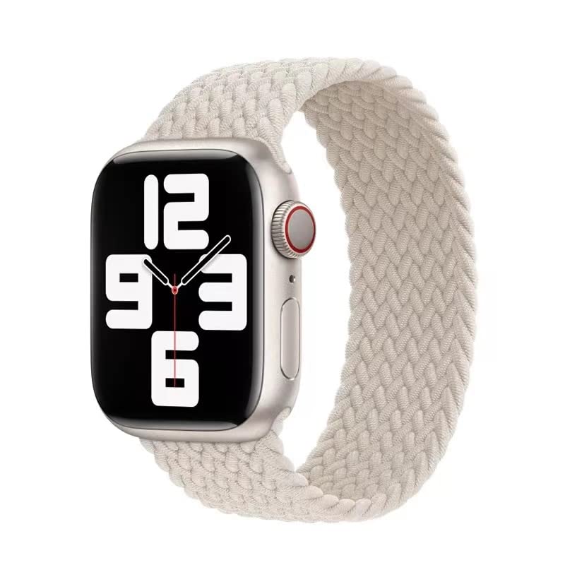互換性のある apple watch ダンス楽隊 ブレイデッドソロループ パステル色のケイ素樹脂糸混紡リサイクルヤーン原料品 ステンレス鋼うち切り具 編組ダンス楽隊 apple watch ultra/8/7/6/5/4/3/2/1/SE相応う 通気性 38粍/40粍/41粍 42粍