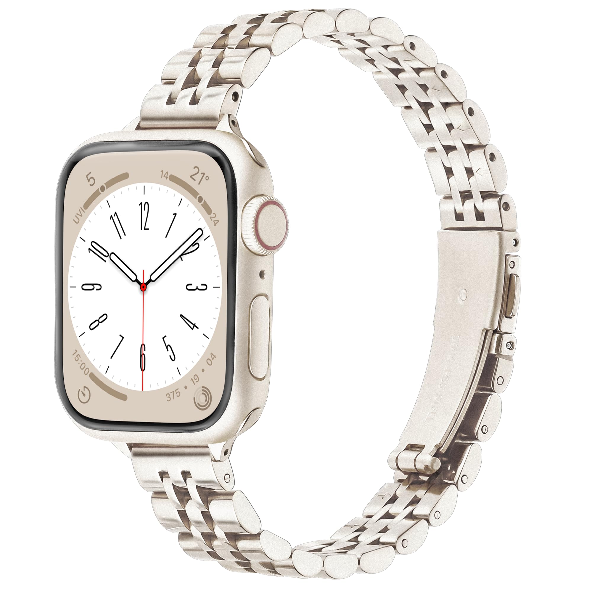 [SIBOYL] 超細バンド い対応アップルウォッチ バンド 41mm 40mm 38mm 42mm(Series10)、控えめな贅沢、おしゃれ金属iWatch バンド夏、コンパチブルApple Watch バンド ステンレス、対応のアップルウォッチ ｜T.M.Bストア