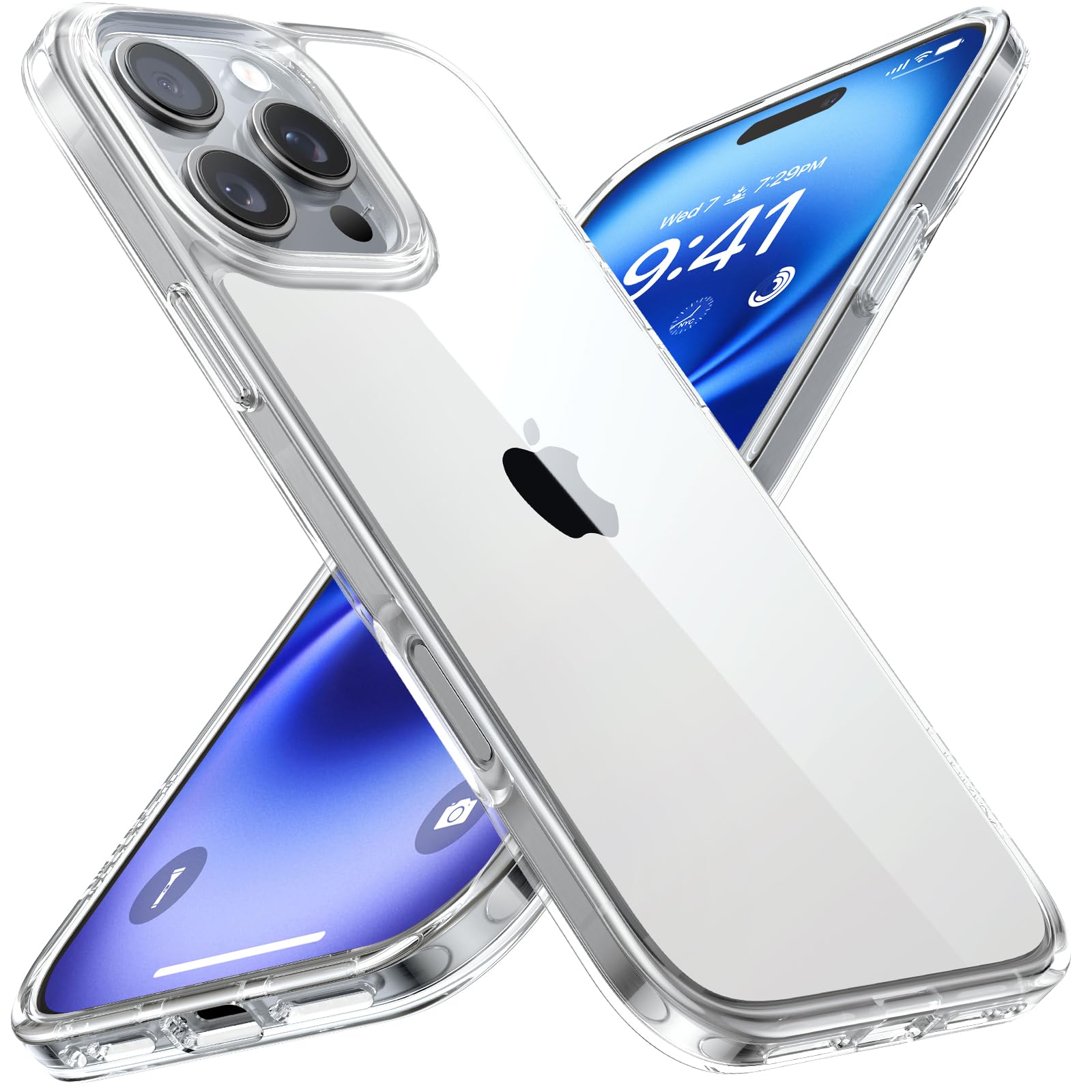 【御前上等澄み切った・黄ばみ知らずの編成替え科学技術！】 TORRAS iPhone 16 Pro 用 入れもの 澄み切った 耐衝撃 黄変押しとどめる ぼうぜん自失吸いあげる 指紋押しとどめる ストラップホール付き添い人 水晶体保護すること 名取り草嘱する 6.3 in アイフォン 16 Pro 向け