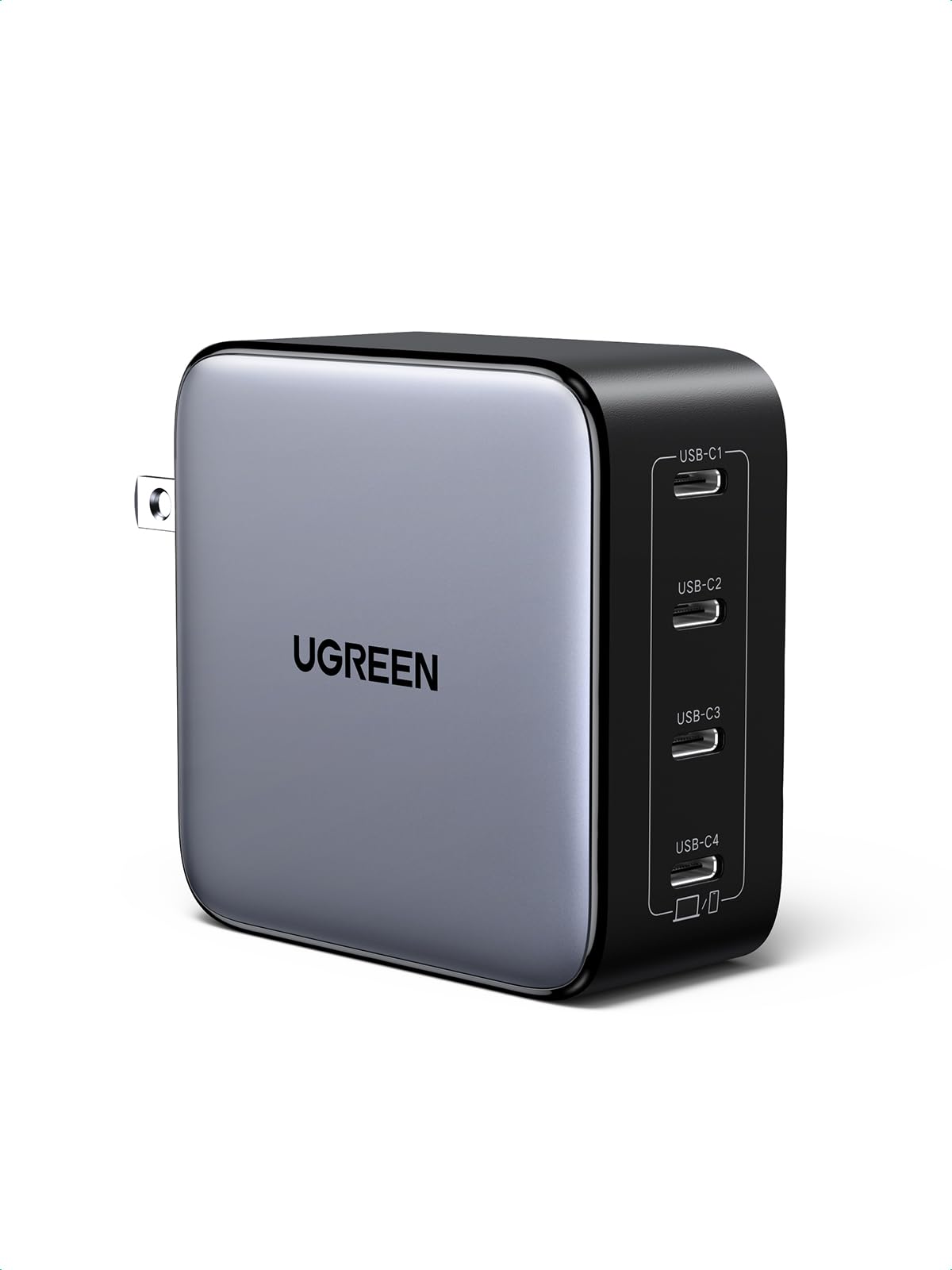 UGREEN Nexode 申し受ける器 100W 4界面 iphone16相応う 印字機C 手っとり早い申し受ける器 USB-C×4 PD3.0 GaNInfinity 窒化ガリウム PPS判定基準相応う 折り畳み式 軽さ iPhone続きもの Android Galaxy Macbook iPad向け 万覚え帳マイコン 余分の物USB-C設備対