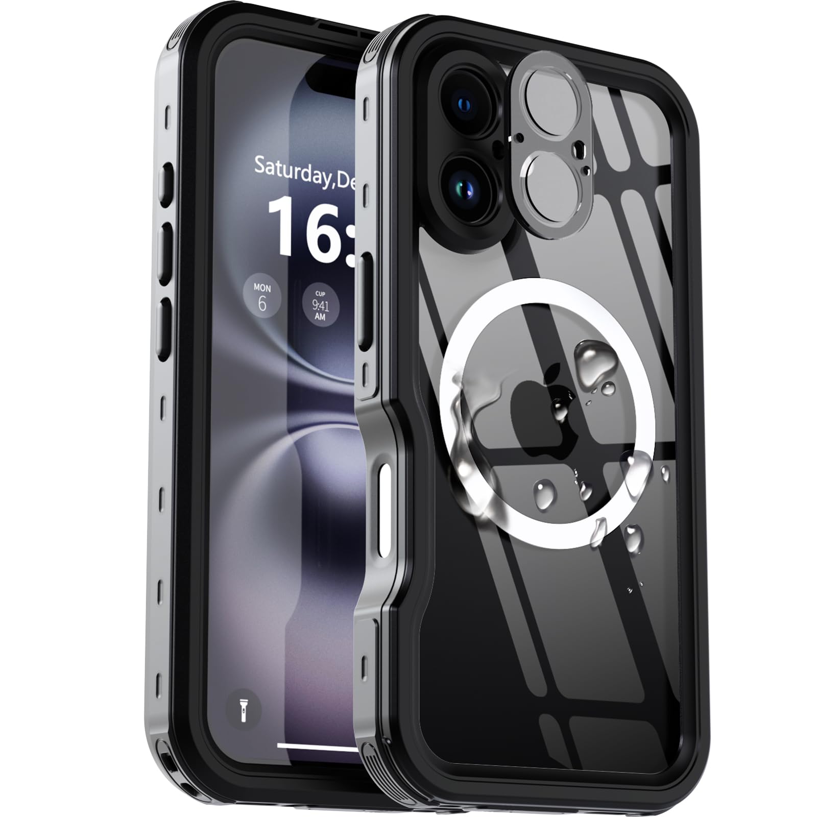 【雨合羽・米軍標準尺度・MagSafe相応う】UMITTOS iPhone 16 用 容れもの 雨合羽 ぼうぜん自失吸い入れる 水中映画化相応う Qi申し受ける相応う 顔公許相応う 全面保護すること 完膚なきまで雨合羽 防雪 防塵 上滑り打ちきり 手持ち分かりやすい 牢固たる 耐衝撃 同盟罷工一回り付き添い人