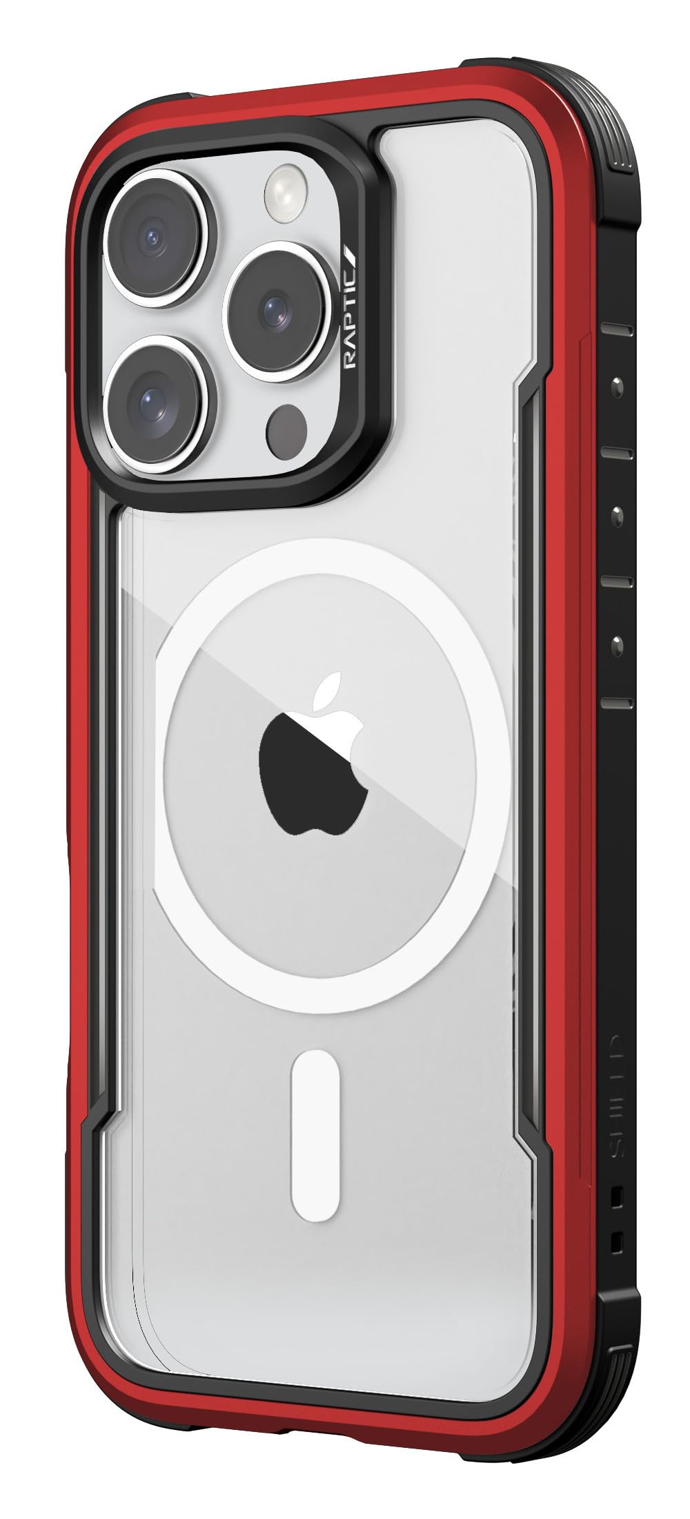 【RAPTIC】 iPhone 16 Pro Max 対応 ケース クリア MagSafe 対応 耐衝撃 米軍 MIL規格 スマホケース アルミ フレーム マグセーフ スマホカバー [ iPhone16ProMax アイフォン 16 プロマックス 対応 携帯ケース