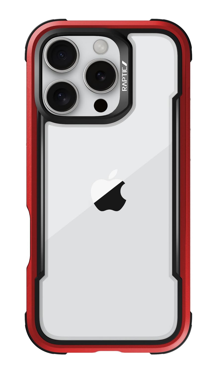 【RAPTIC】 iPhone 16 Pro Max 対応 ケース クリア 耐衝撃 米軍MIL規格 スマホケース 薄型 アルミ フレーム 透明 スマホカバー [ iPhone16ProMax アイフォン 16 プロマックス 対応 携帯ケース ] iPhone 16Pro Max