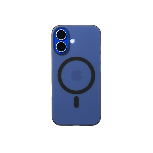 【CASEFINITE】THE FROST AIR ULTRA MAGNETIC フロストエアウルトラマグネティック iPhone 16 対応 1.0mm 薄い 丈夫 次世代薄型ケース MagSafe対応 スモークブラックFR-A-UL-M-IP16-SB