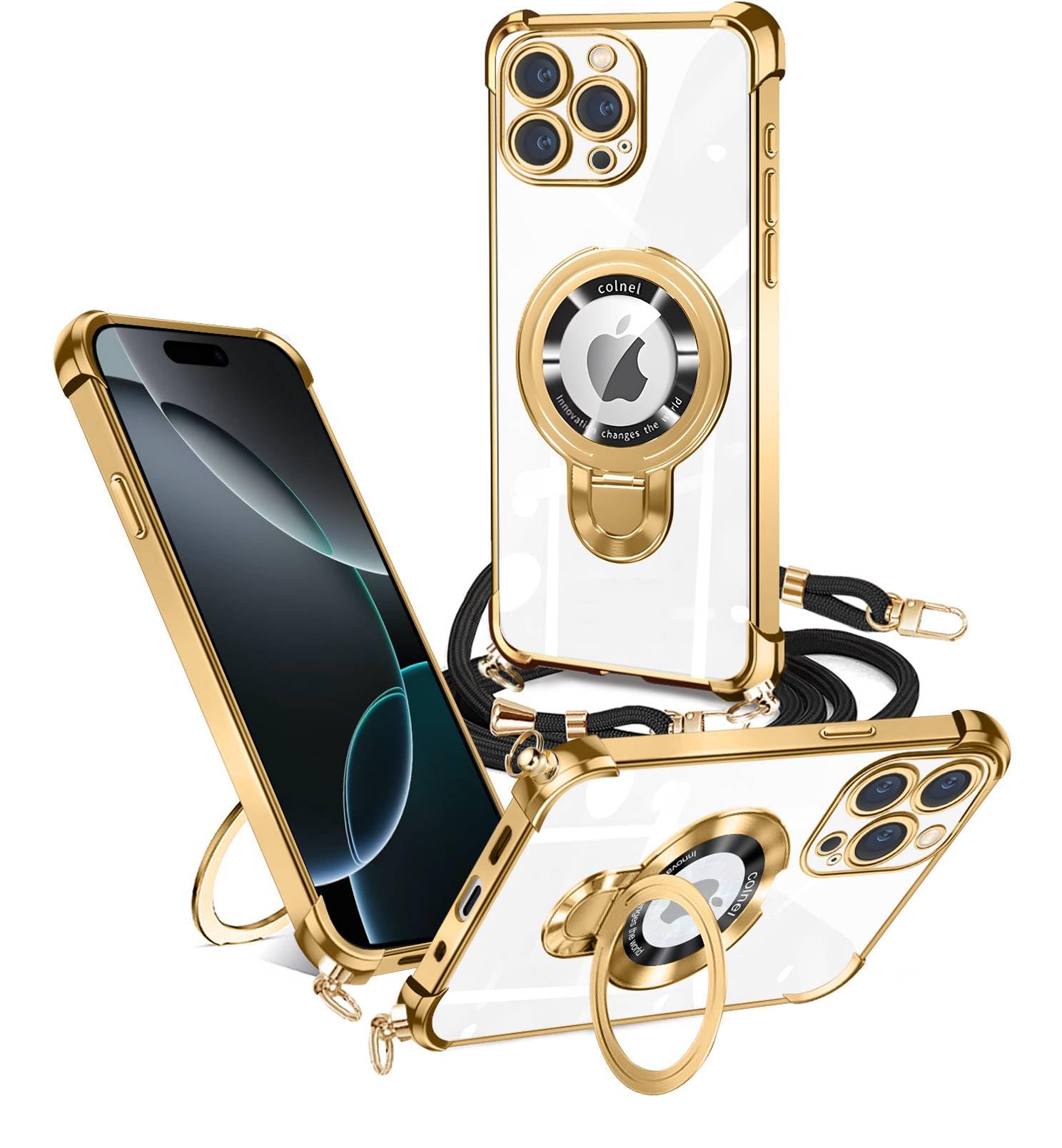 楽天市場】weiaoluo iPhone 16 pro max ケース クリア ネック リング 