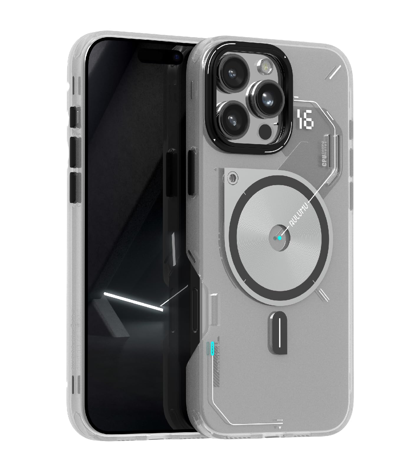 Aulumu A16 for iPhone 16 Pro Max ケース フロストケース Magsafe対応 マグネット内蔵 両面IMD加工 耐スクラッチ 独自の冷却窓 全面保護ケース ワイヤレス充電対応 強化アルミリング メタル個別ボタン 11,504円