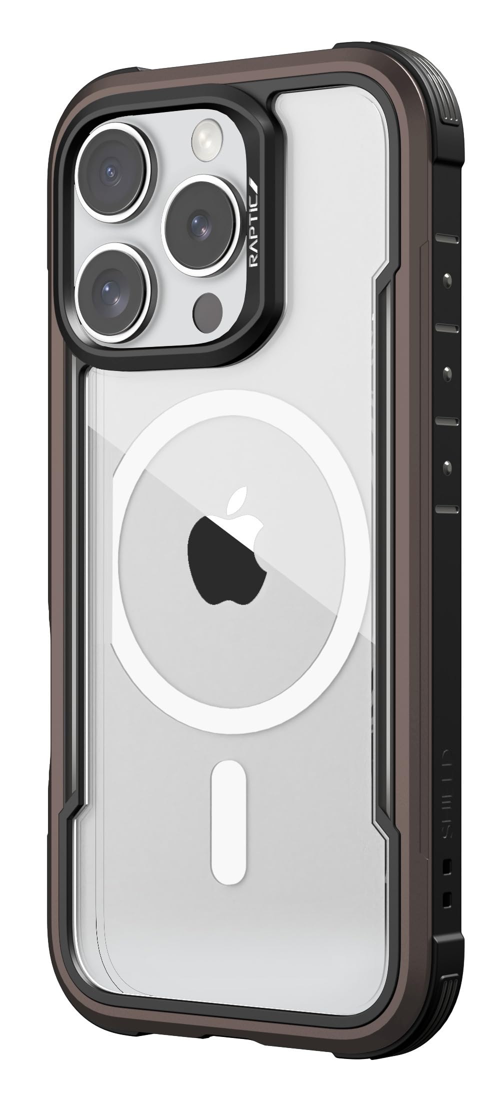 【RAPTIC】 iPhone 16 Pro Max 対応 ケース クリア MagSafe 対応 耐衝撃 米軍 MIL規格 スマホケース アルミ フレーム マグセーフ スマホカバー [ iPhone16ProMax アイフォン 16 プロマックス 対応 携帯ケース