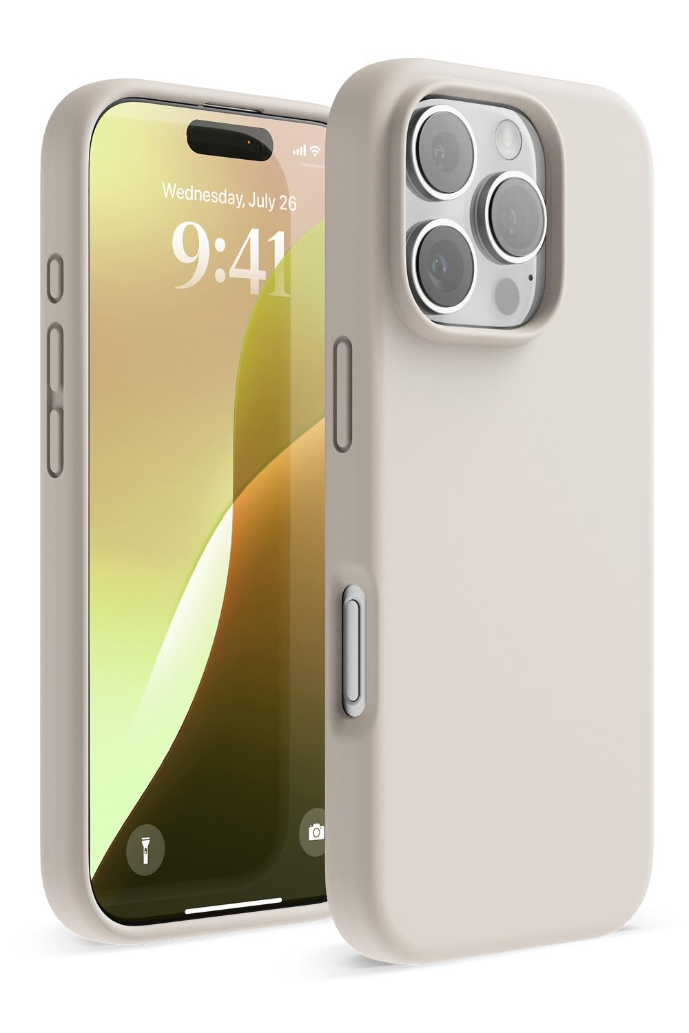 【elago】 iPhone 16 Pro 対応 ケース シリコン 耐衝撃 スマホケース 指紋 防止 サラサラ シリコンケース [ iPhone16Pro アイフォン 16 プロ 対応 携帯ケース ] iPhone 16Pro Case SILICONE CASE ストーン