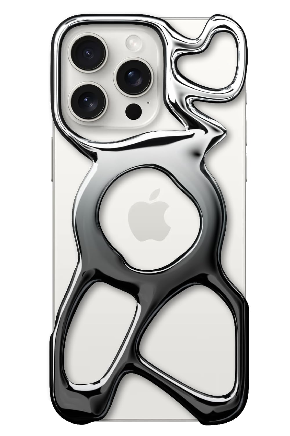 Angry Miao iPhone 16 Pro Max 用 ケース 「AM Emptiness Phone Case for iPhone」 Magsafe対応 ワイヤレス充電対応 マグネット搭載 ポリカーボネート 3層コーティング 軽量 メタリック 光沢 放熱性 シャイニーシ｜T.M.Bストア