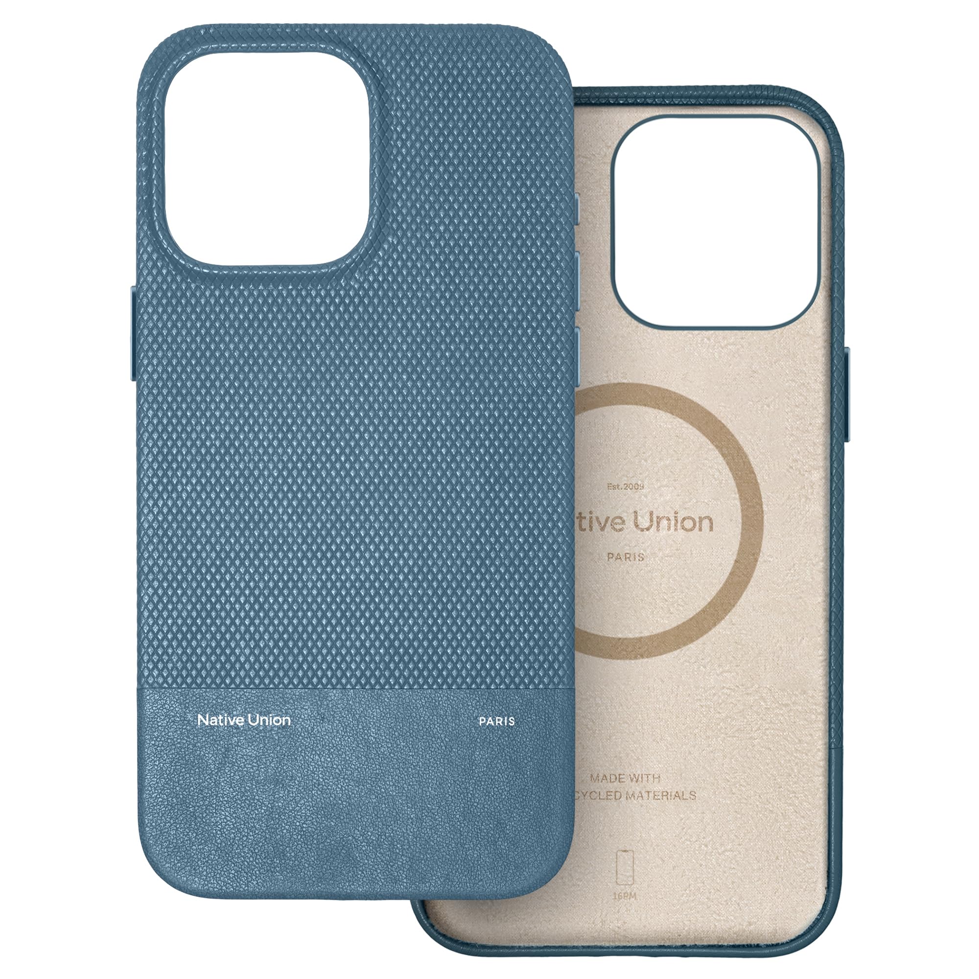 Native Union (Re)Classic Case 3.0 ? 内蔵磁石付き添い人MagSafe相応う ? 耐久性と再利用原料品 ? テクスチャーデザイン ? 最大限度1.8mの落っこちる保護することを備えた超耐久性でiPhone 16 Pro Max用 （米国海軍）