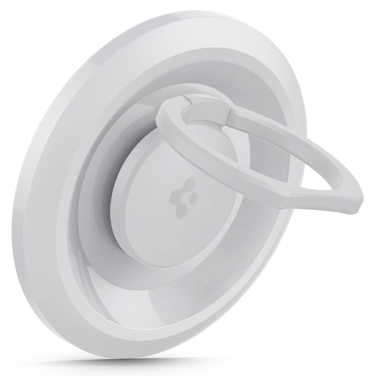 Spigen O-Mag Ring (MagFit) 磁気電話を掛ける保持者手持ち部分 MagSafe用 (iPhone 16 Pro Max, 16 Pro, 16 Plus, 16, 15, 14, 13, 12続きもの) - 白いこと