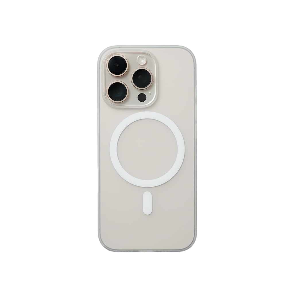【CASEFINITE】THE FROST AIR ULTRA MAGNETIC フロストエアウルトラマグネティック iPhone 16 Pro Max 対応 1.0mm 薄い 丈夫 次世代薄型ケース MagSafe対応 アイスホワイト FR-A-UL-M-IP16PM-IW