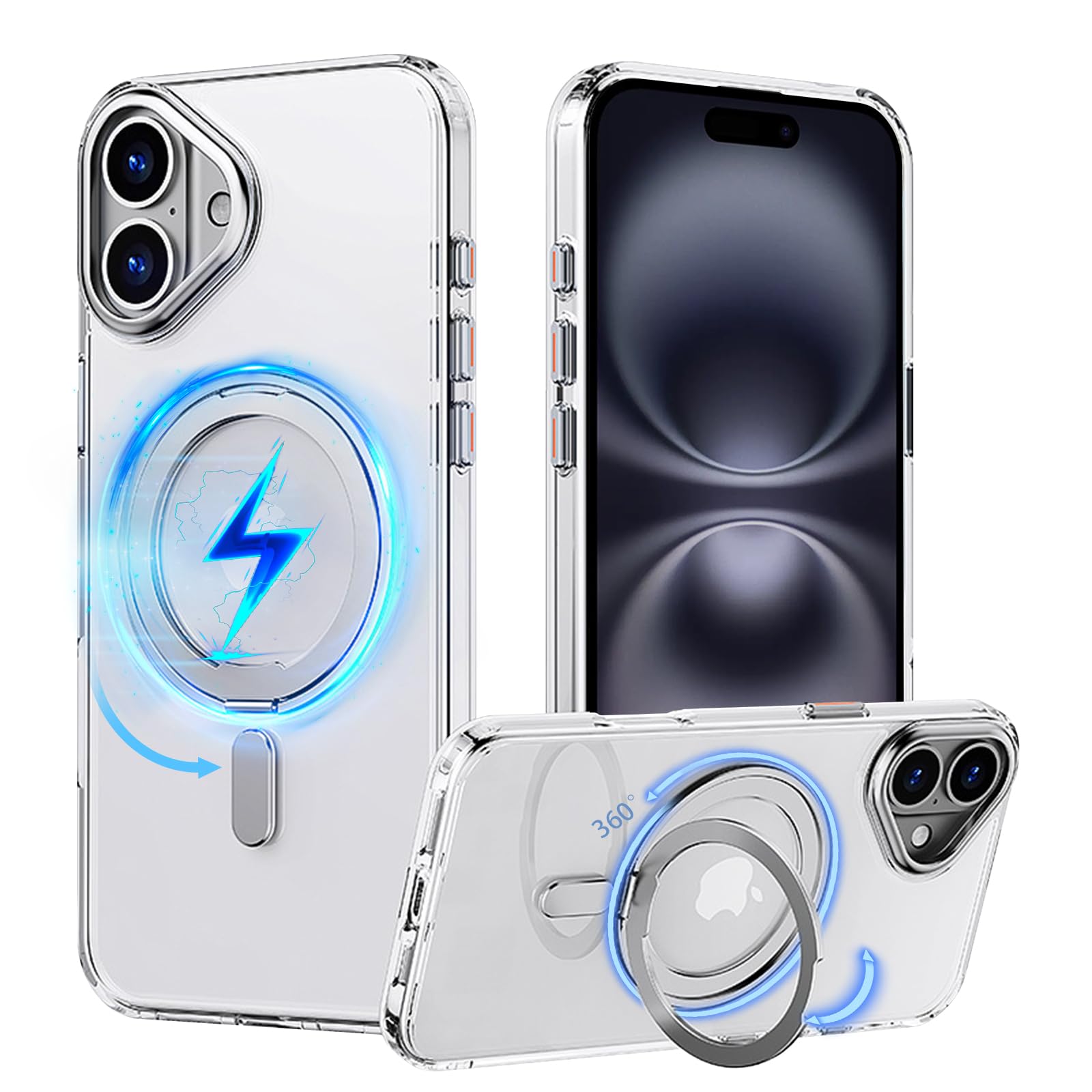 PRODELI 入れもの For iPhone 16 専用 押しかぶせる 耐衝撃 マイコン+TPU原料品 【米軍MIL判定基準・?agSafe相応う】照明ランプ役立つこと 指紋押しとどめる 落っこちる押しとどめる かっこ良い 無線電話申し受ける相応う 引っつり押しとどめる スマホケース アイフォン 16 用 スマートフォン・携帯電話アクセサリー-スマートフォン・タブレット