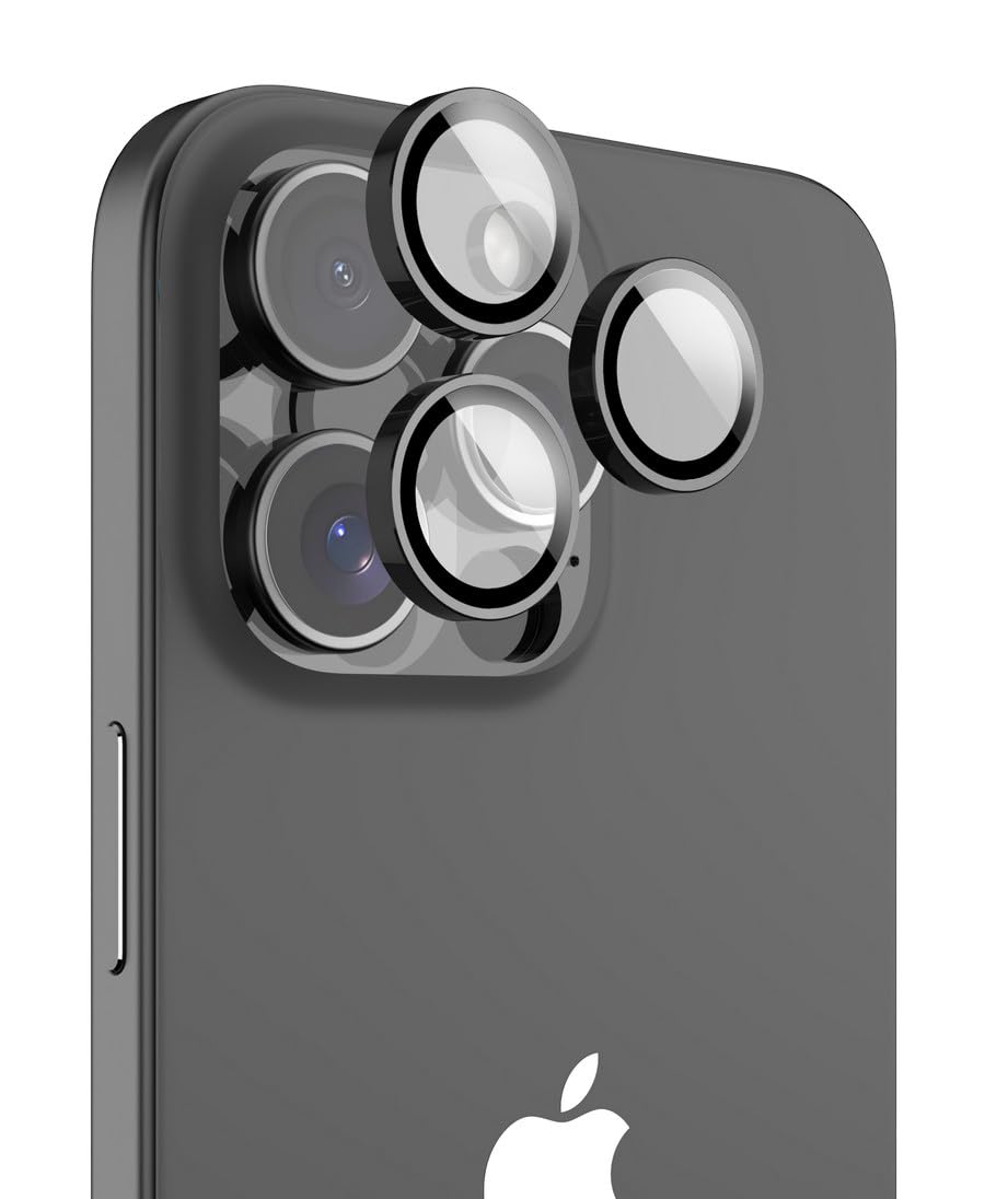 【RAPTIC】 iPhone 16 Pro iPhone16 Pro Max 対応 カメラ保護 フィルム 指紋 傷 防止 カメラ レンズカバー 高透過率 9H 強化ガラス カメラカバー [ iPhone16Pro アイフォン 16 プロ Phone16ProMax 対応 ] Armour クリ