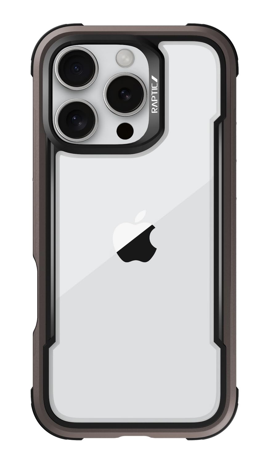 【RAPTIC】 iPhone 16 Pro Max 対応 ケース クリア 耐衝撃 米軍MIL規格 スマホケース 薄型 アルミ フレーム 透明 スマホカバー [ iPhone16ProMax アイフォン 16 プロマックス 対応 携帯ケース ] iPhone 16Pro Max｜T.M.Bストア