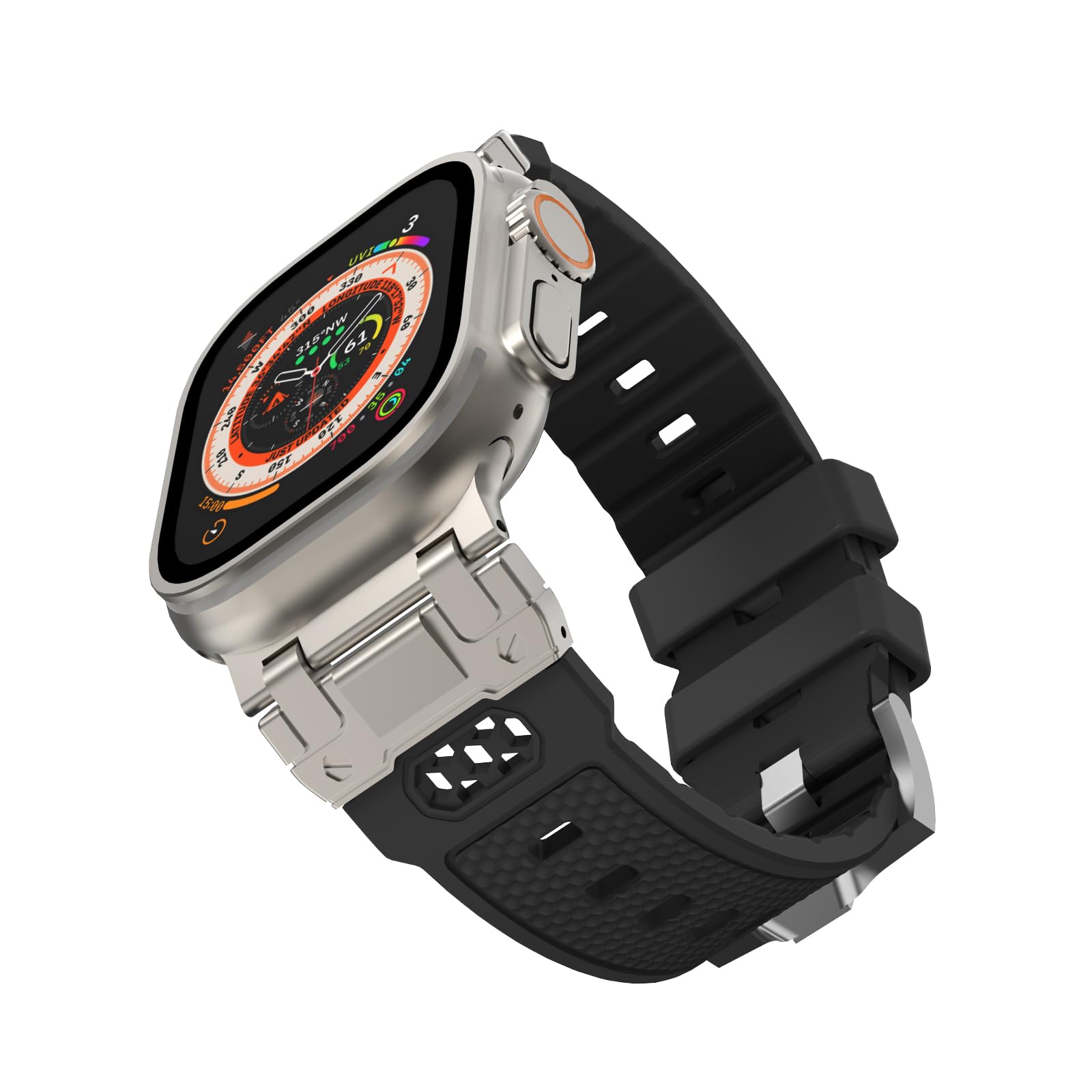 アップルウォッチバンド用のバンド 49mm 46mm 45mm 44mm 42mm Apple Watchに適合する バンド シリコン製 スポーツバンド防水 交換ベルト iWatch Series Ultra/Ultra 2/10/9/8/7/SE2/6/SE/5/4/3/2/1 に対応 柔らかい ア｜T.M.Bストア