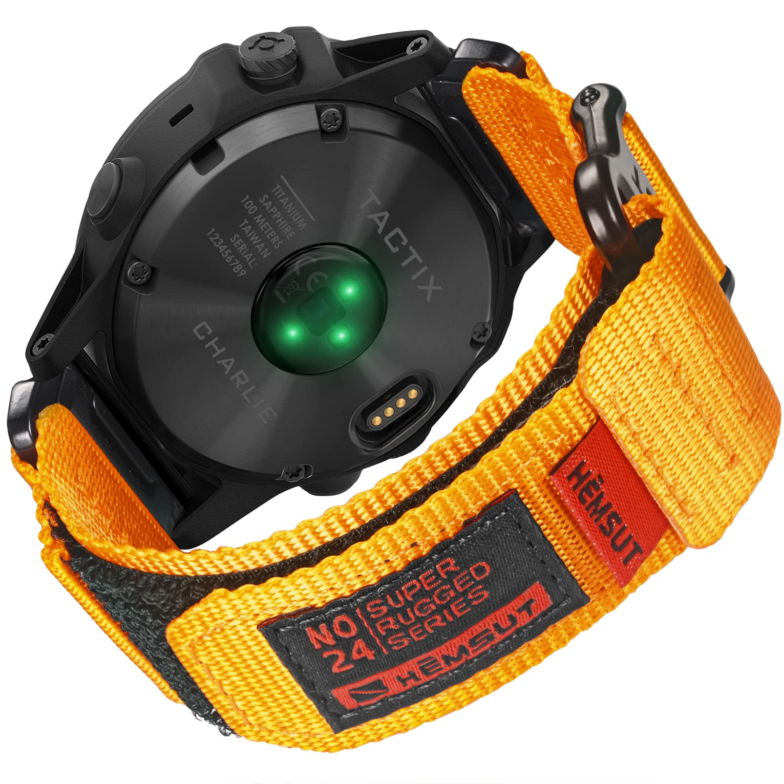 GARMIN ガーミンベルト 22MMナイロンスポーツバンド Garmin Fenix 7 Solar / Fenix 7 Sapphire Solar / EPIX 2 / Fenix 5 / Fenix 5 Plus / Instinct / MARQ Expedition / Athlete / Driverなどに対応 アップグレードされたコネクタ
