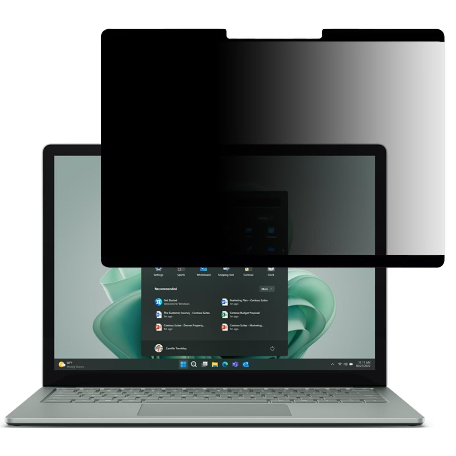 磁石式 Surface Laptop5 2022年/Laptop4/Laptop3 /surface 1aptop 2（15in）用の覗き見押しとどめる 保護すること写真フィルム 磁石式 非公開水漉し 液晶保護すること写真フィルム ブルーライトカット 無条件反射押しとどめる