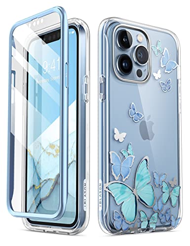 i-Blason iPhone13Pro ケース 6.1インチ 2021 全面保護 耐衝撃 米軍MIL規格取得 画面保護フィルム バンパー＆ケースの三重構造 一体型 PC+TPU衝撃吸収 安心感 ワイヤレス充電対応 女性向け おしゃれ か