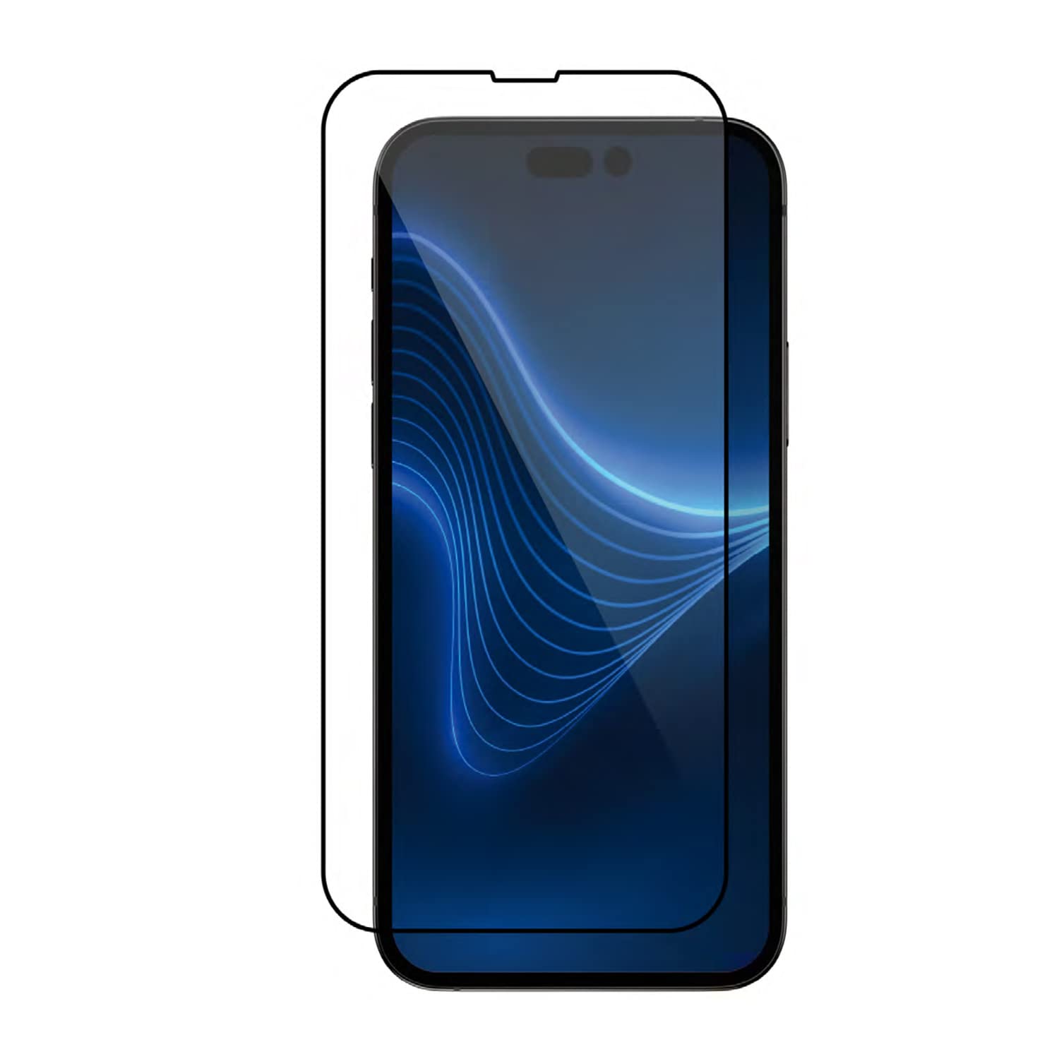 【MagEasy】 iPhone 14 Pro Max 対応 ガラスフィルム ブルーライト カット 9H 強化ガラス 指紋 気泡 防止 フィルム ブルーライトカット ラウンドエッジ 加工 高透過率 保護フィルム 貼りやすい 透明