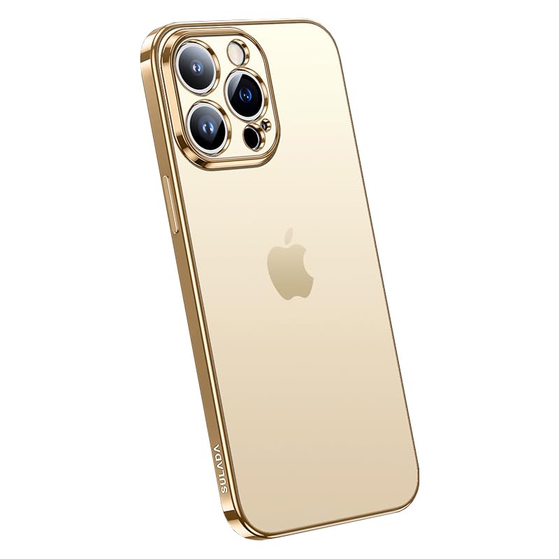 iPhone15 promax 用ケース マットクリアの極薄ケース メッキ加工フレーム 耐衝撃 黄変防止 すり傷防止 iPhone15 promax 用カバー アイフォン15 プロマックススマホケース フルカバー さらさら肌触り