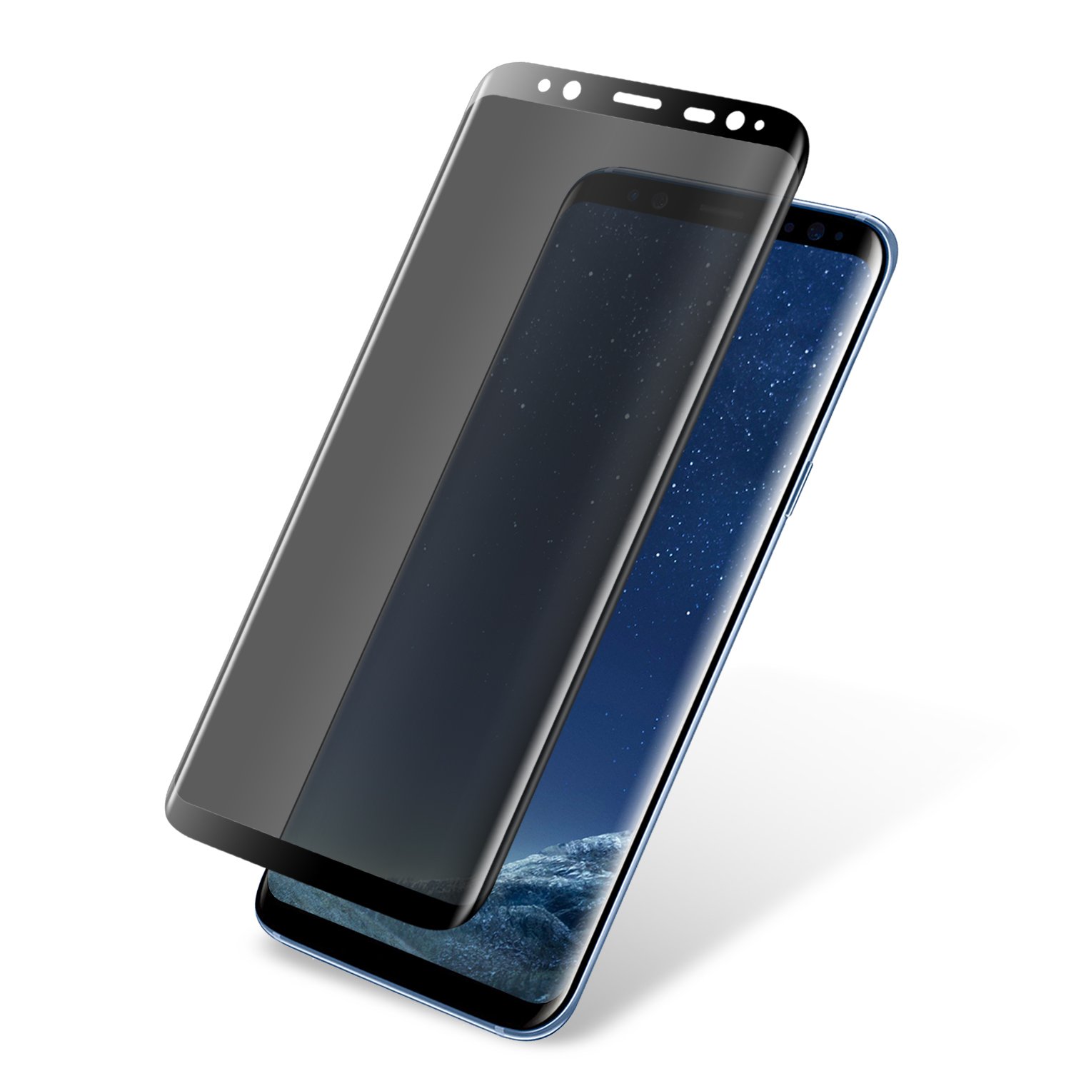 NS-pro Samsung Galaxy S8 専用 強化因子硝子写真フィルム ｢入れものと取り引きせず｣ 液晶保護すること写真フィルム 覗き見押しとどめる強化因子硝子写真フィルム 秘め事かばい立て 全面保護すること 3Dラウンド外辺部産業 盛りだくさん押しかぶせる 硬度9H