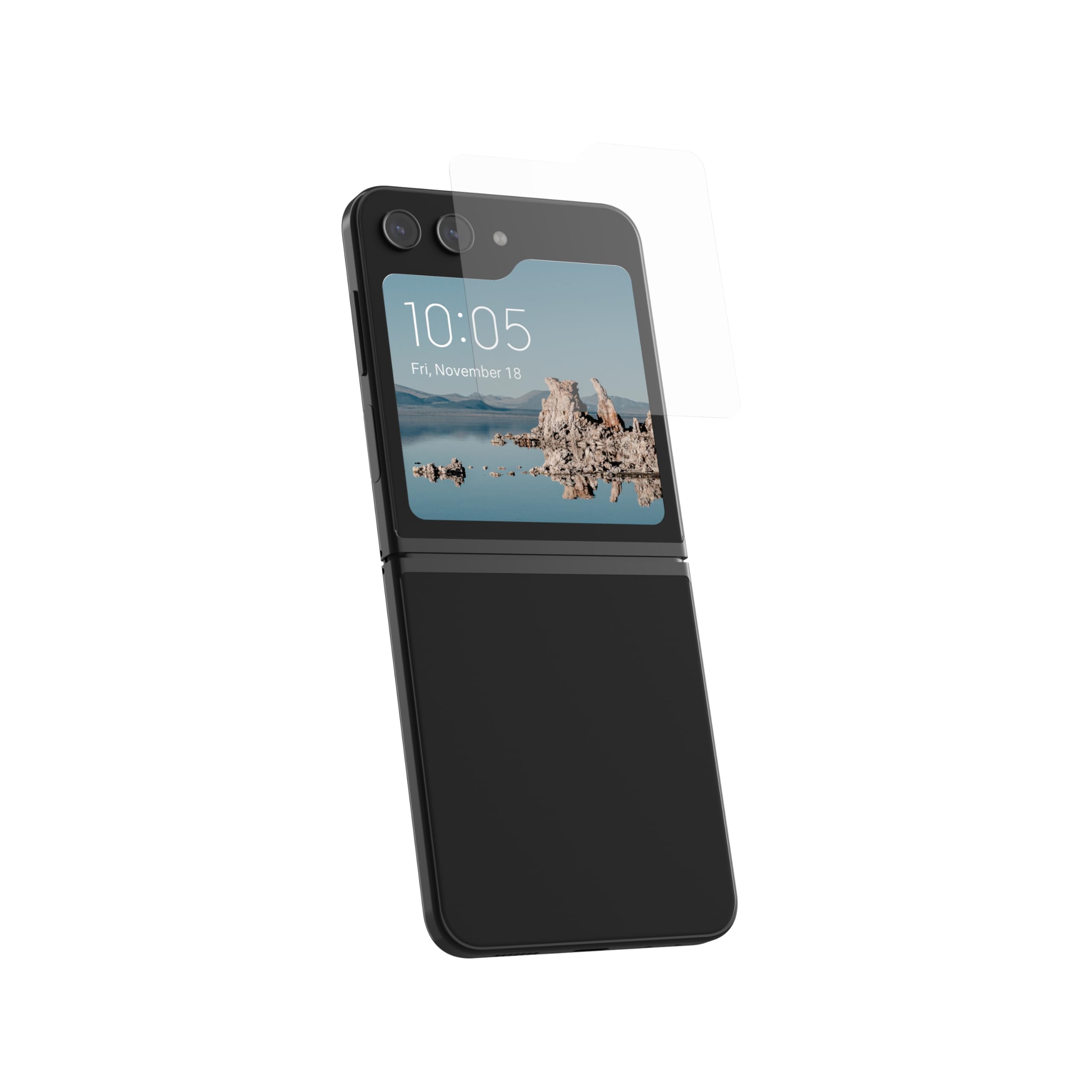 URBAN ARMOR GEAR Galaxy Z Flip 5 相応う 二重強化因子瑠璃写真フィルム SCREEN SHIELD PLUS アンチリフレクティブ/照りかえす/指紋押しとどめる 貼り後ばらい御引き回し枠属する 【日本置き目代わりになる店品】 UAG-GLXZFLP5-SPPLS