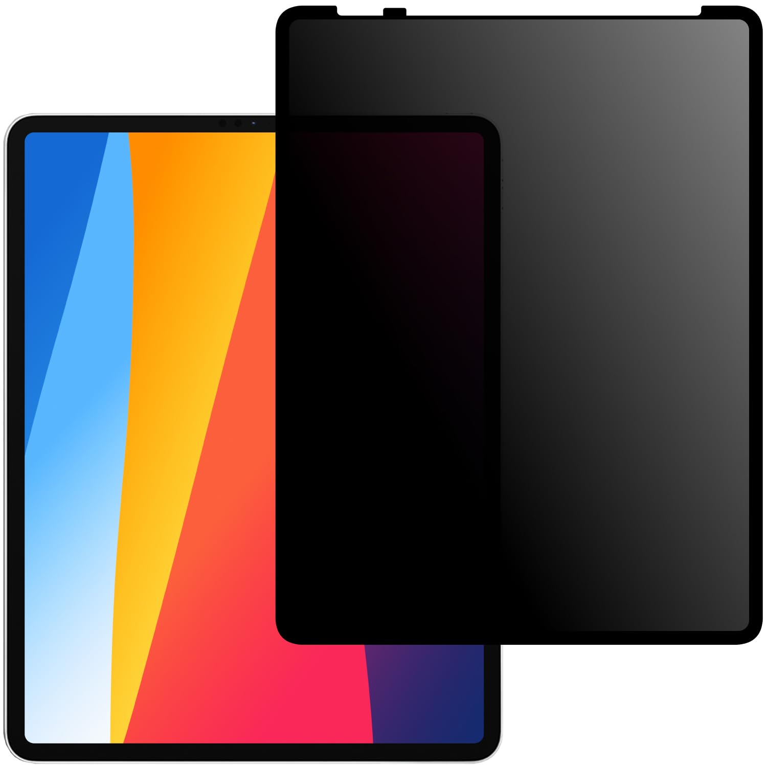 LOE(ロエ) 360度 ナノサクション式 覗き見防止フィルム iPad Pro 12.9 (2022 第6世代 M2) プライバシーフィルター 保護フィルム (2021 第5世代 / 2020 第4世代 / 2018 第3世代)
