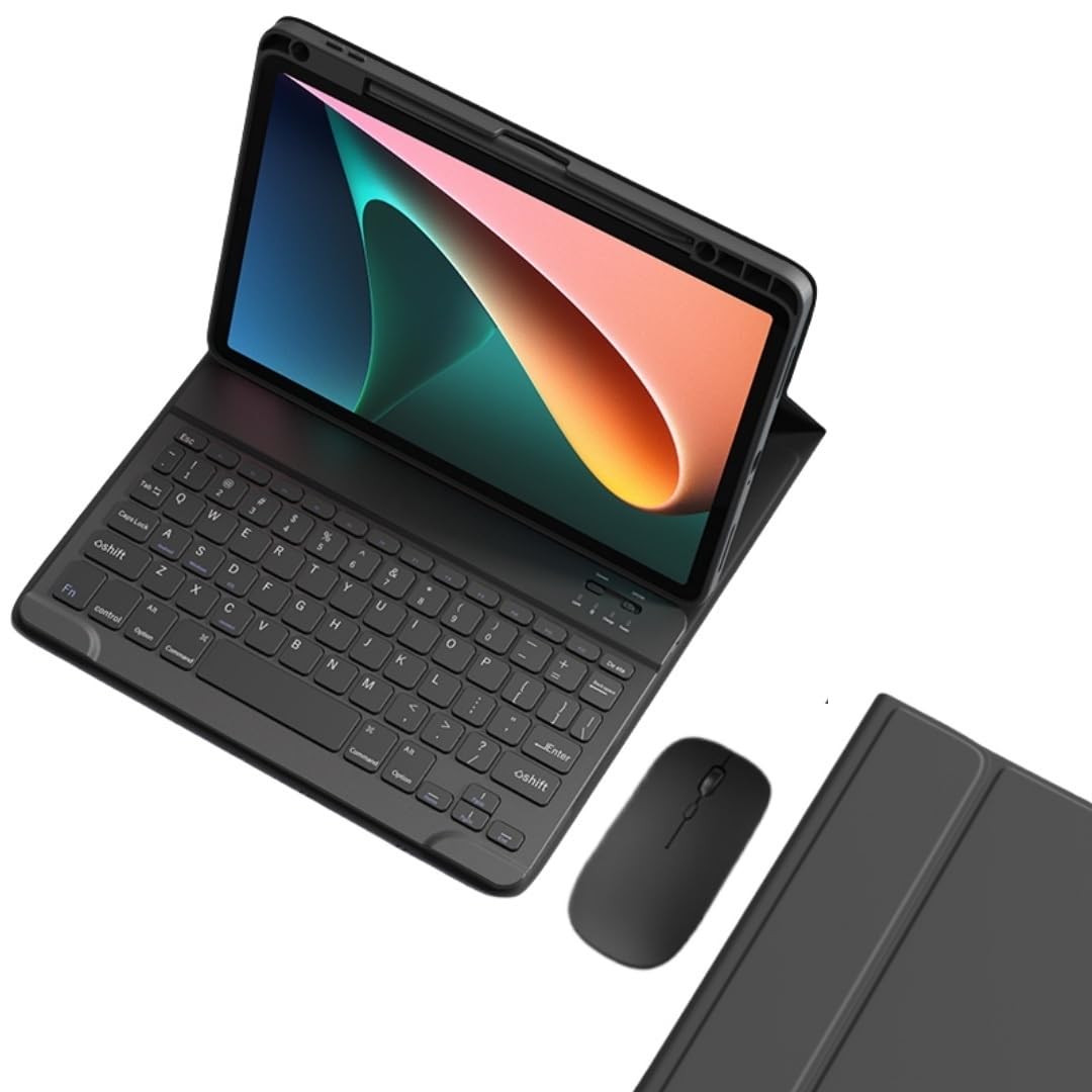 二十日鼠付き添い人 Xiaomi Poco Pad 鍵盤入れもの 書き込み納める能力のある 好いたらしい 色合い鍵盤 シャオミ Xiaomi Redmi Pad Pro 12.1in 鍵盤 入れもの,黒いこと