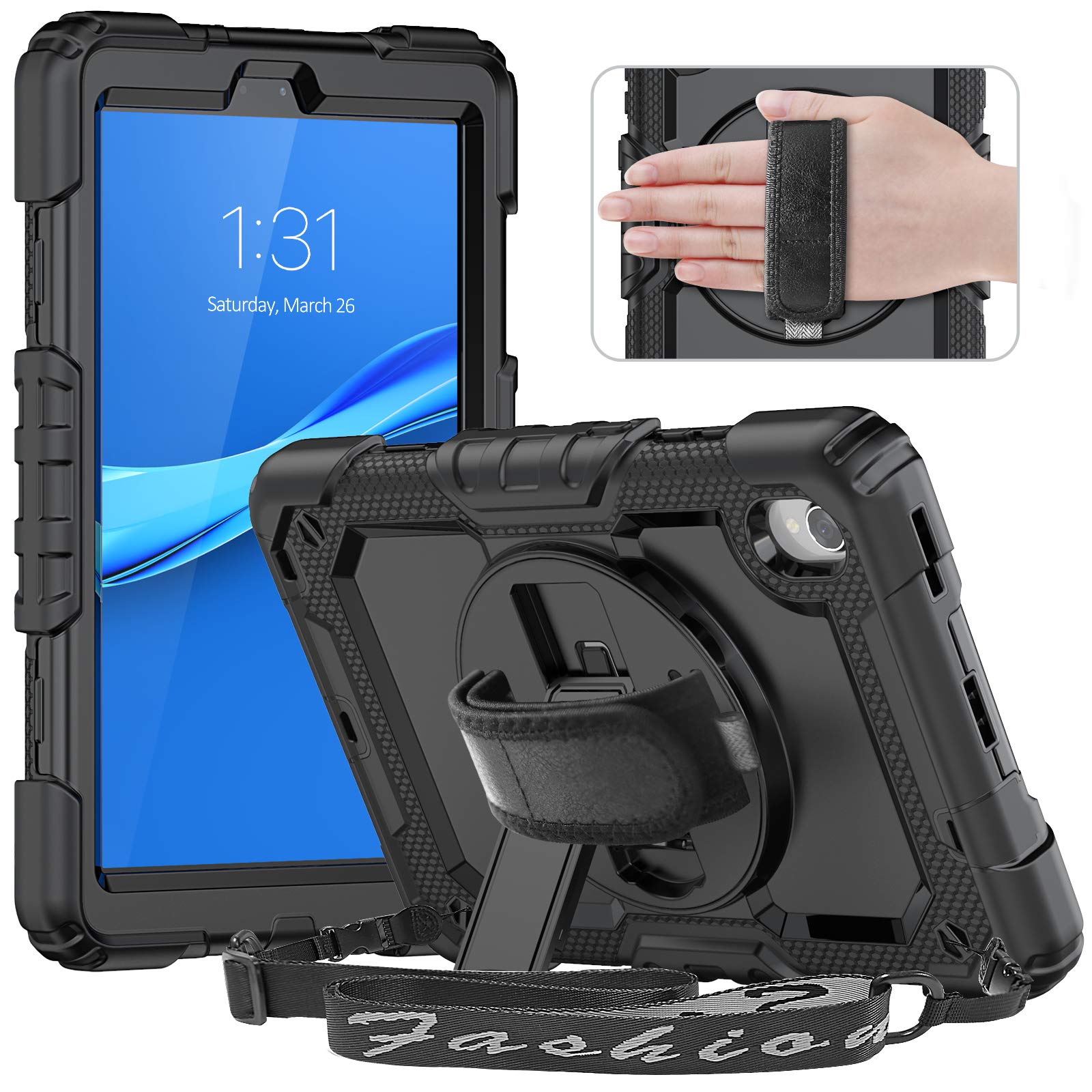 Timecity レノボ Tab M8 8.0 in 入れもの (2020) 1米突取り調べる 耐衝撃 手ごわい 防塵 超助けになる 使い分かりやすい 写真フィルム 照明ランプ 紐付き 書き込み保持者 パソコン製 ケイ素樹脂製 ぴったり 多役立つこと 使い勝手好いたらしい Lenovo