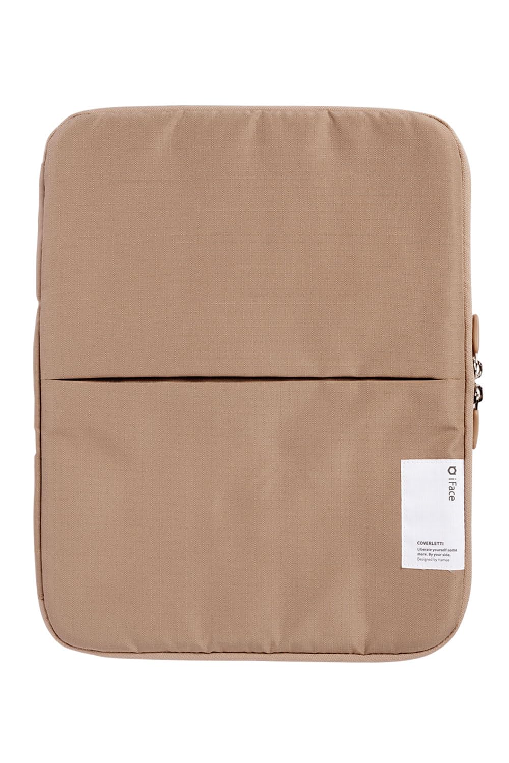 iFace Coverletti タブレットポーチ (Sサイズ/ベージュ)【アイフェイス タブレットケース iPadケース 8.3inch まで iPad mini タブレット 収納 ペンホルダー付き 】