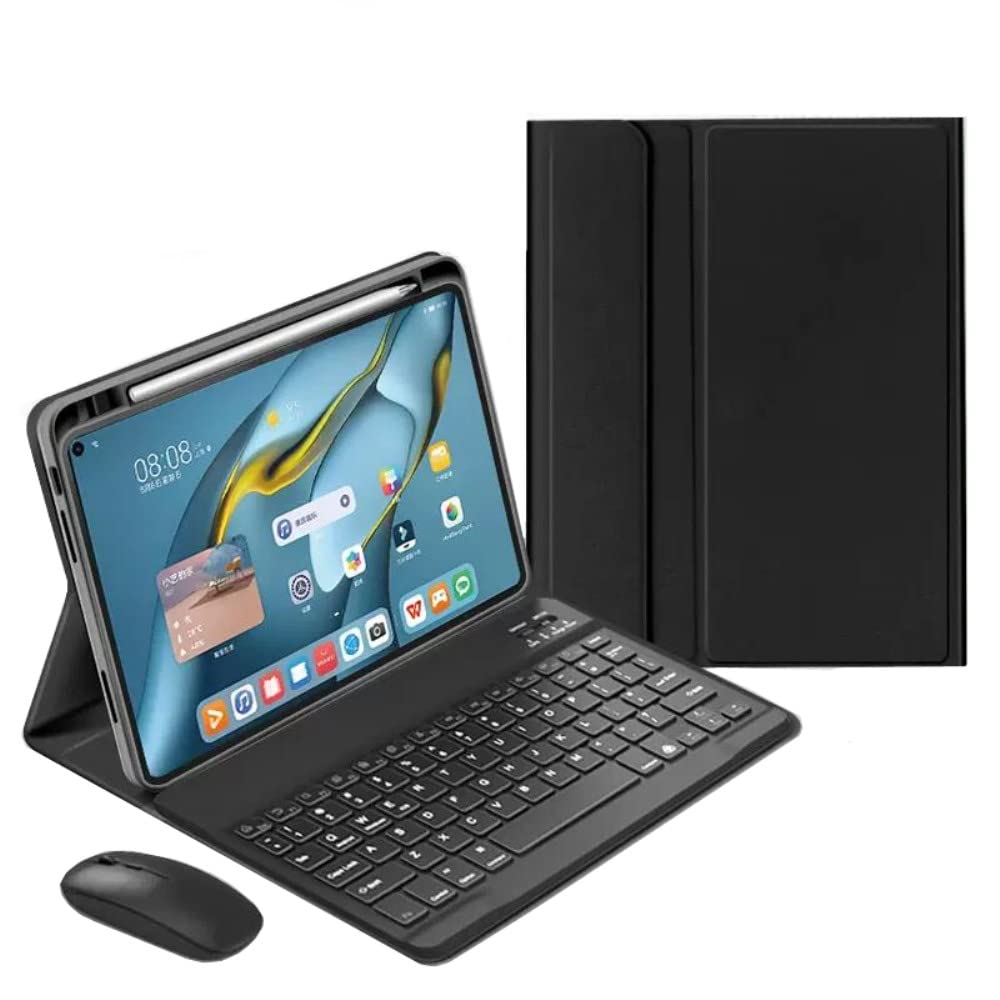 2024年 iPad Air 11インチ / iPadAir5 iPadAir4 キーボードケース マウス付き 上側ペンシル収納 iPad Pro 11 第 4 3 2 1 世代 キーボード カバー マグネット 分離式 配色 カラーキーボード,黒｜T.M.Bストア