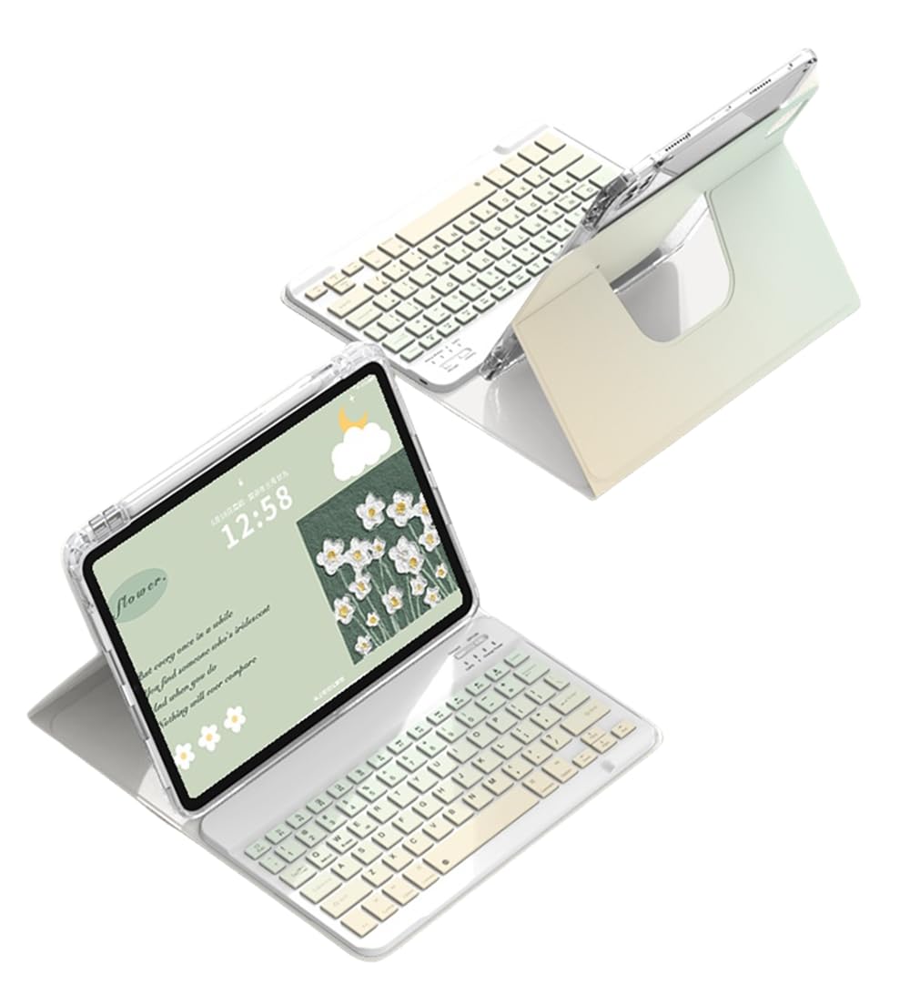 縦置き iPad 9 iPad 8 iPad 7 鍵盤入れもの iPad 第 9 8 7時人 鍵盤入れもの 磁石 取りはらい能力のある 3 インチ 1 引きはなす式 Bluetooth鍵盤 グラデーション色つや 360度回転させる 澄み切ったうしろ側覆いかぶせる Apple penc