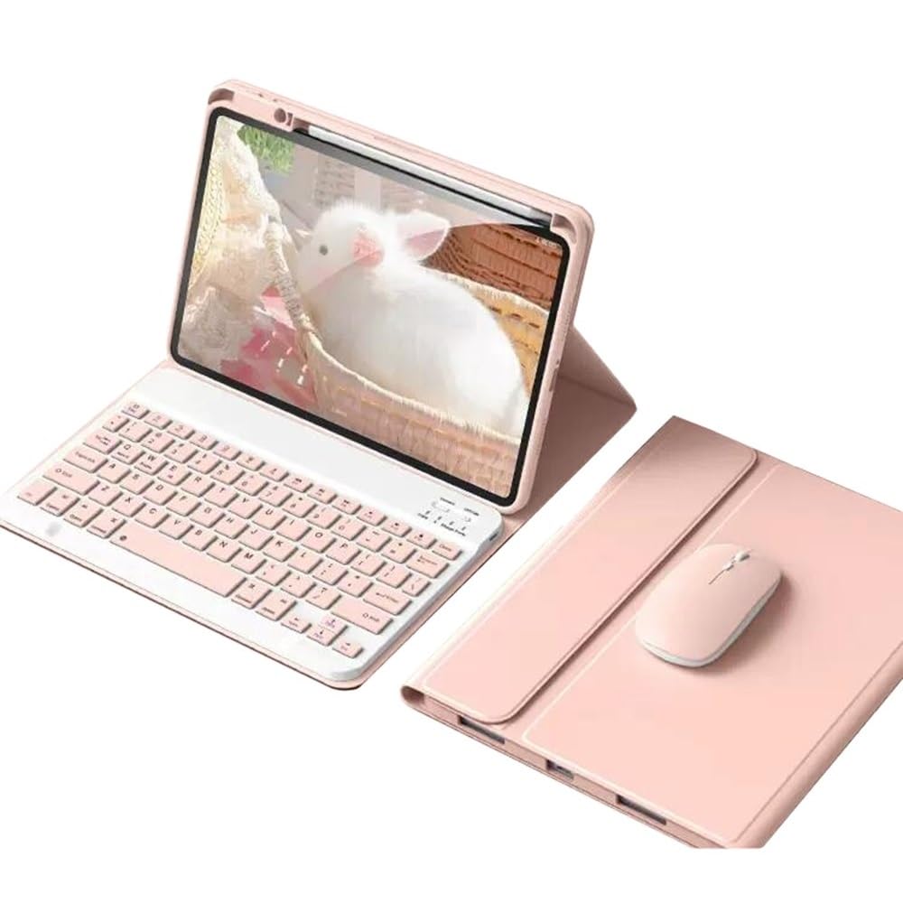 マウス付き iPadAir 11インチ 2024/ iPad Air 第 5 4 世代 キーボードケース 可愛い アイパッド iPad Pro 11 第4/3/2/1 キーボード カバー カラーキーボード マグネット 分離式 ビジネス 学生 レディース,
