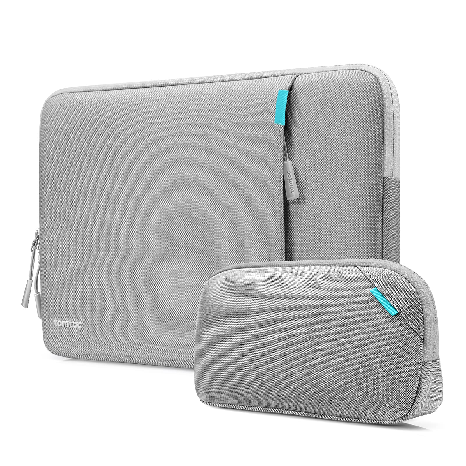 tomtoc パソコンケース 13インチ MacBook Air M3/M2/M1 2024-2018/13型 MacBook Pro 2022 M2 M1-2016/13インチ iPad Pro M4/iPad Air M2 2024対応 360°保護耐衝撃 ノートPCインナーバッグ グレー