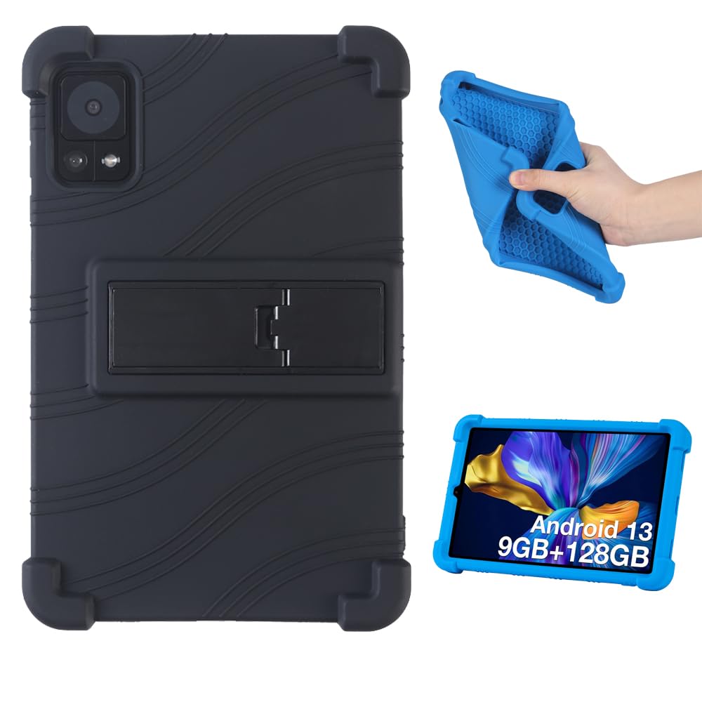 【E-COAST】Headwolf FPad5/FPad5 Pro/FPad3 ケース 8.4インチ タブレット 対応用のケース 薄型 スタンド可能 耐衝撃 保護カバー 液晶保護フィルム付 (ブラック)