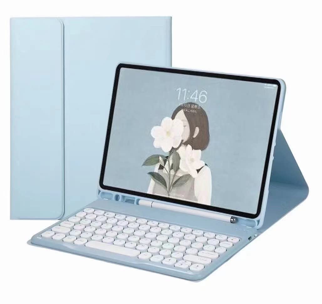 2021年型 Fire 固定ディスク 10 Plus/固定ディスク 10 第11時人 鍵盤 容れもの 丸型手当たり 好いたらしい 色つや鍵盤 派手 10.1in 経口避妊薬Fire 固定ディスク 10 つけ加える 丸い・円い 分け隔てる式 鍵盤付き添い人 取りまかなう (青碧)