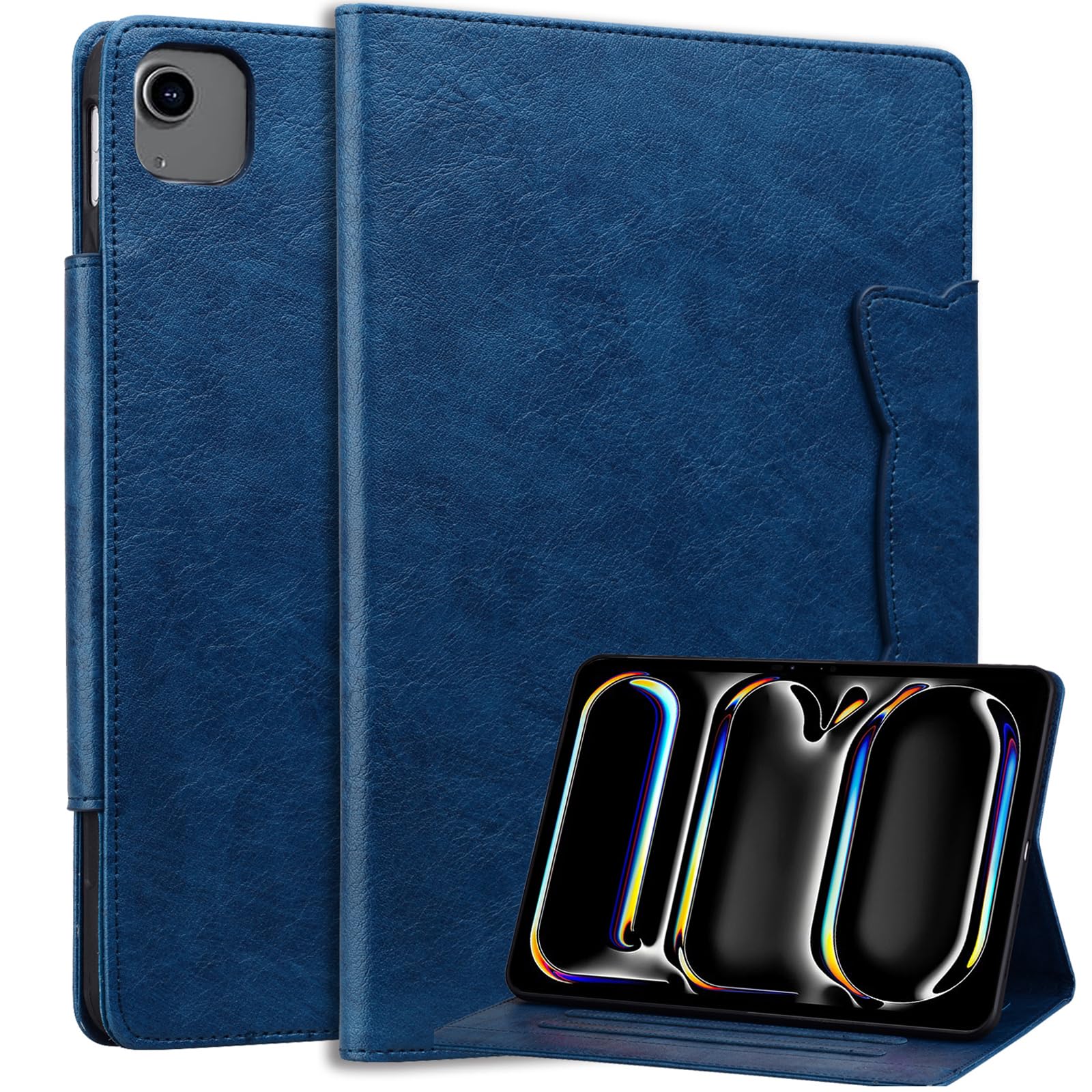 Torske iPad Air 13インチ ケース 2024 iPad Pro 12.9 ケース 2018/2020/2021/2022 柔らかいTPU材質 iPad Air13 2024 ケース 横にスタンド 二段階角度調節＆収納機能 iPad Pro 12.9インチ ケース 第6/5/4/3世代 iPad Air 13