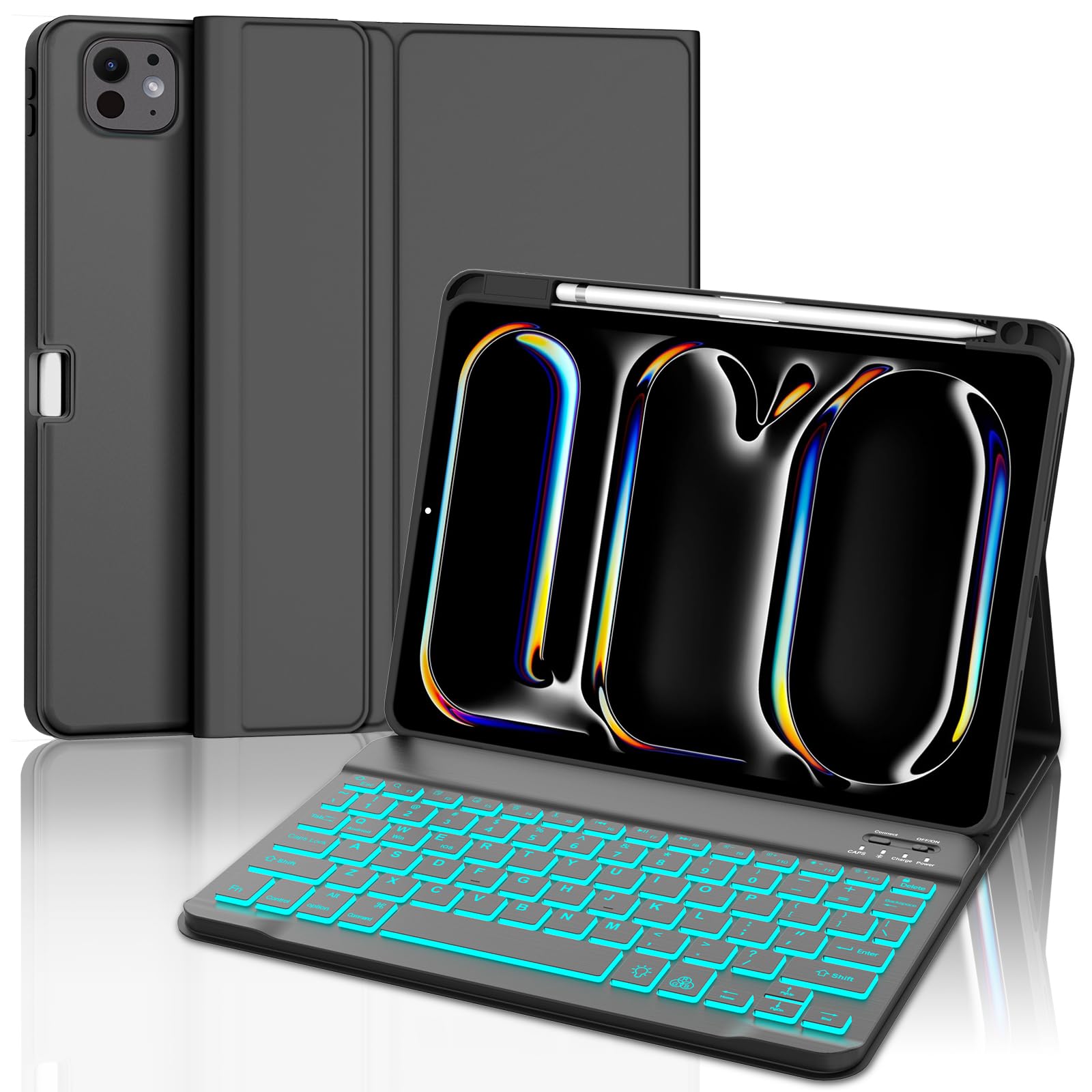 おしゃれ iPad Pro 11 M4 キーボード ケース 上側ペンシル収納 マ Amazon | おしゃれ iPad Pro 11 M4 キーボード ケース 上側