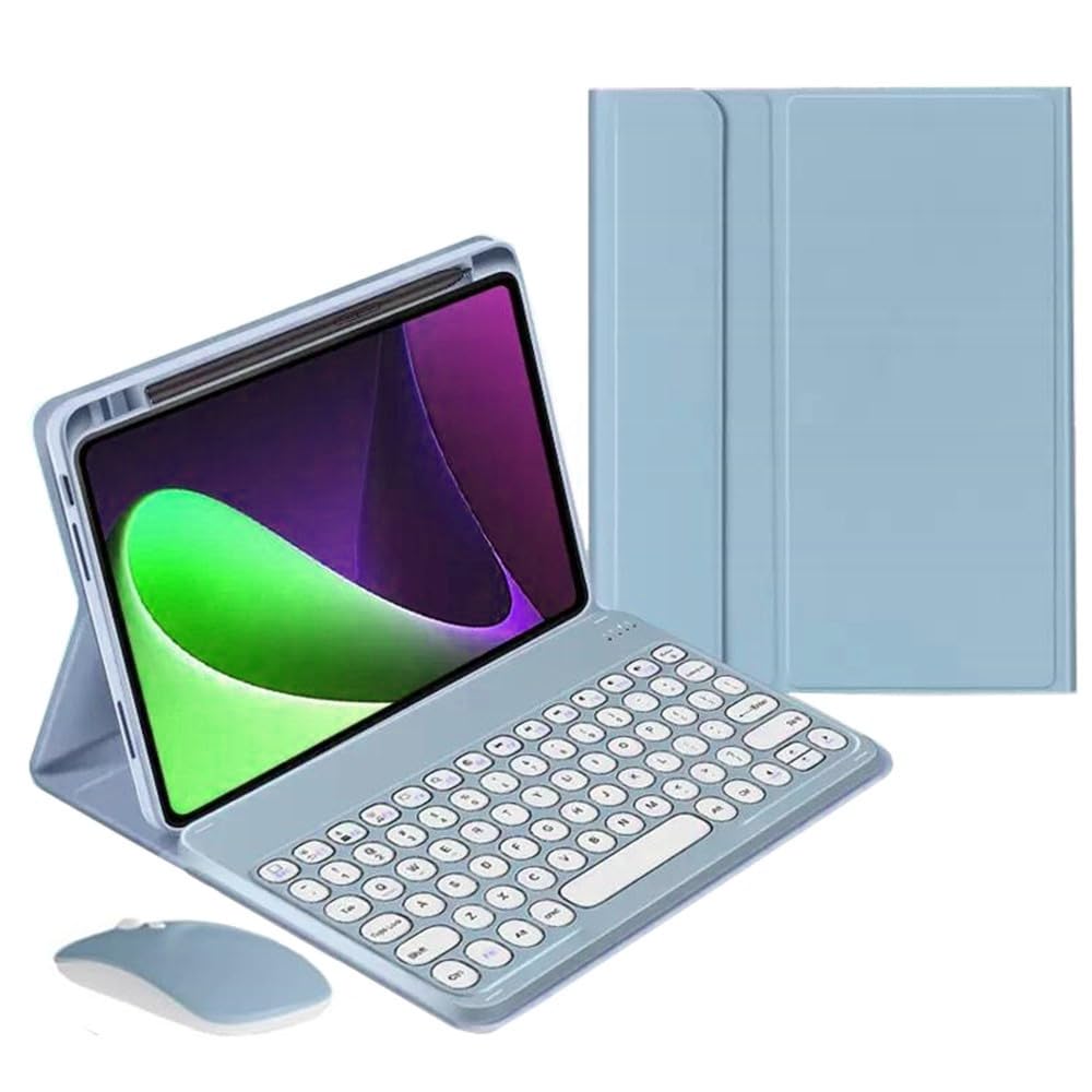 iPad Air3 iPad Pro 10.5 iPad9 iPad8 iPad7 キーボード ケース マウス付き 可愛い 丸型キー マグネット 分離式 アイパッド iPad 10.2 10.5 インチ キーボード カバー カラフル レディース 女性 学生 ビジネス