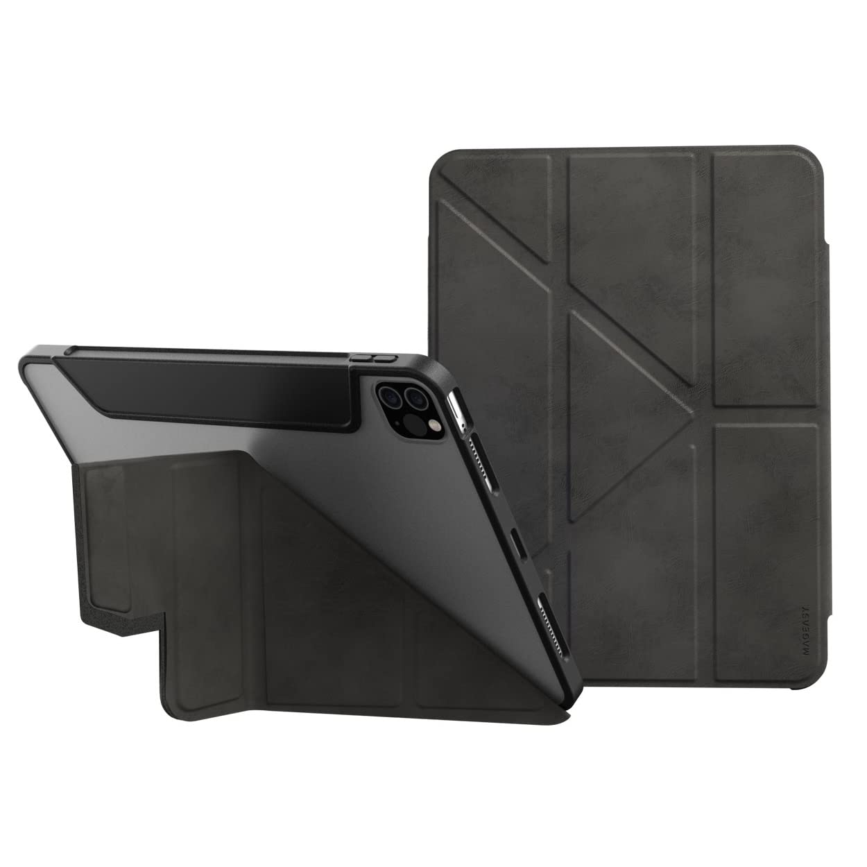 【MagEasy】 iPad Air 第5世代 Air4 / iPad Pro 11 2022 2021 対応 ケース 手帳型 オートスリープ スリム 保護 カバー Apple Pencil 2 充電 可能 ホルダー / 4段階 角度 変更 スタンド 付き 薄型 手帳 タブレット