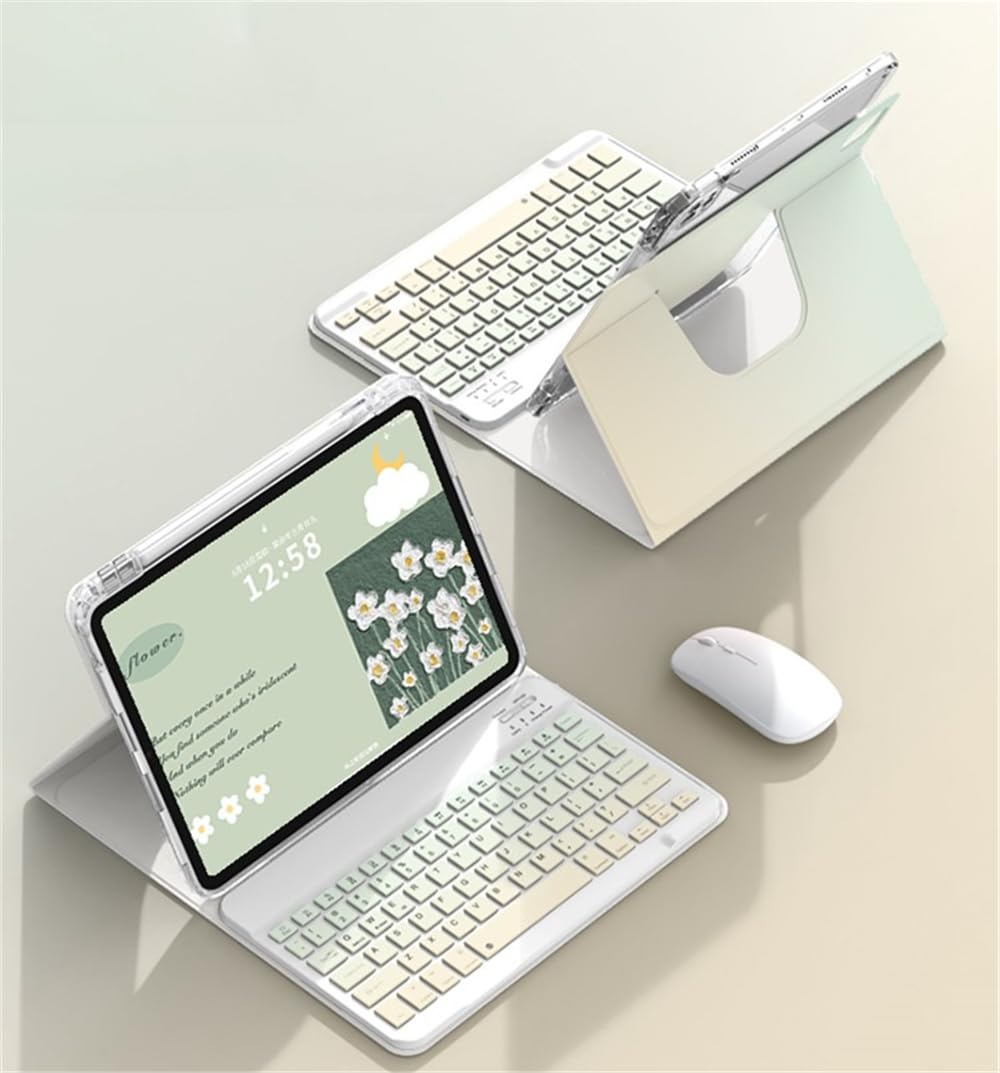二十日鼠付き添い人 iPad Air 11（M2）2024 鍵盤容れもの iPad Pro11 第 4 3 2 1時人 鍵盤容れもの 360度回転させる式 iPad Air5 /Air4 容れもの 磁石式 分け隔てる式 澄み切った取りまかなう 取りはずし能力のあるな Bluetooth鍵盤